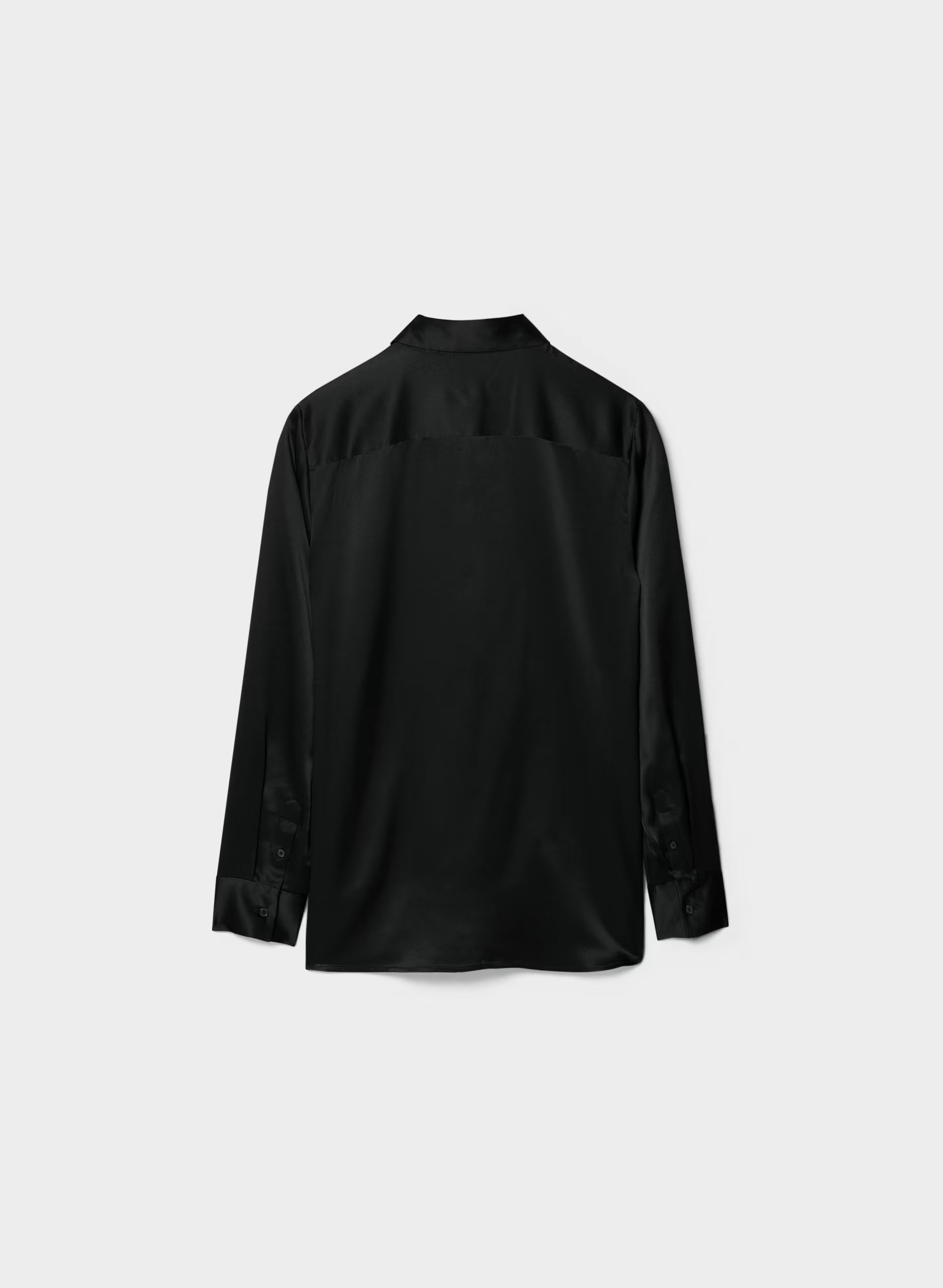 Forecast Silk Shirt - BLACK