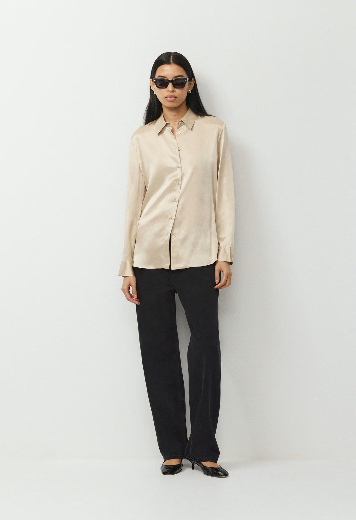 Forecast Silk Shirt - MARCONA BEIGE