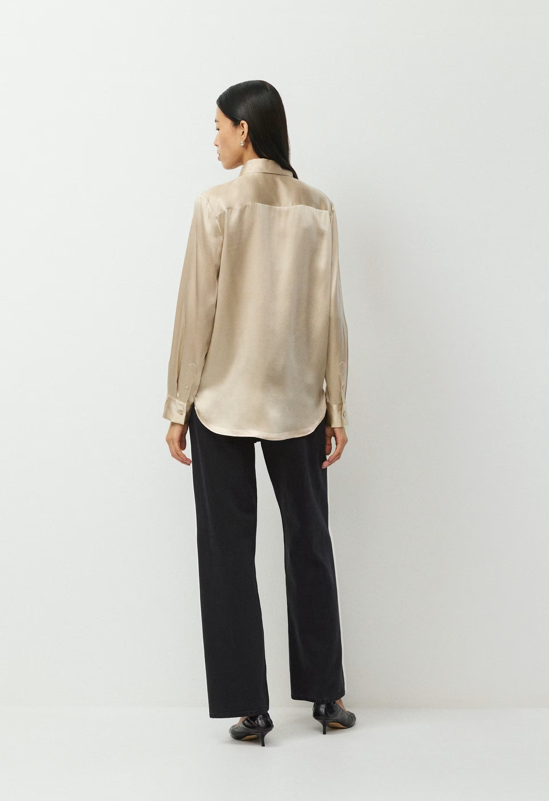 Forecast Silk Shirt - MARCONA BEIGE