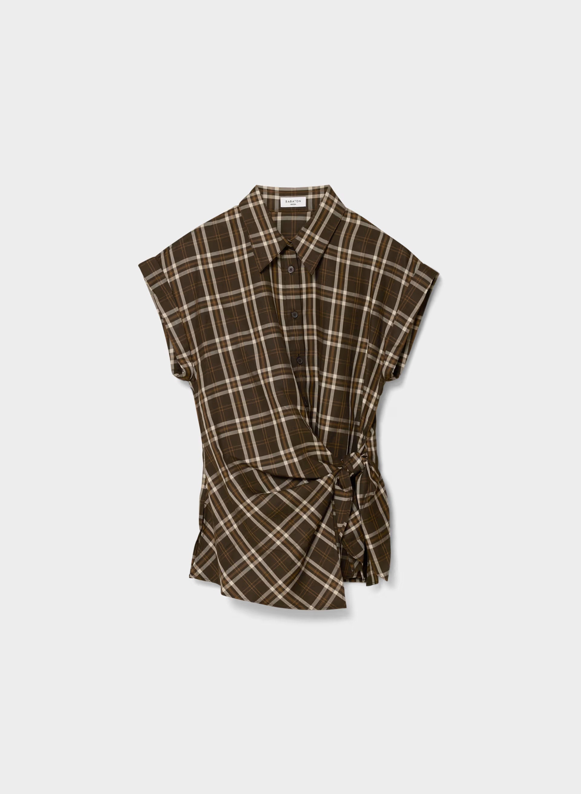 Blueprint Shirt - CACAO NIB BRWN/MRCN BG