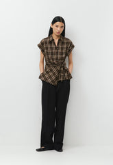 Blueprint Shirt - CACAO NIB BRWN/MRCN BG