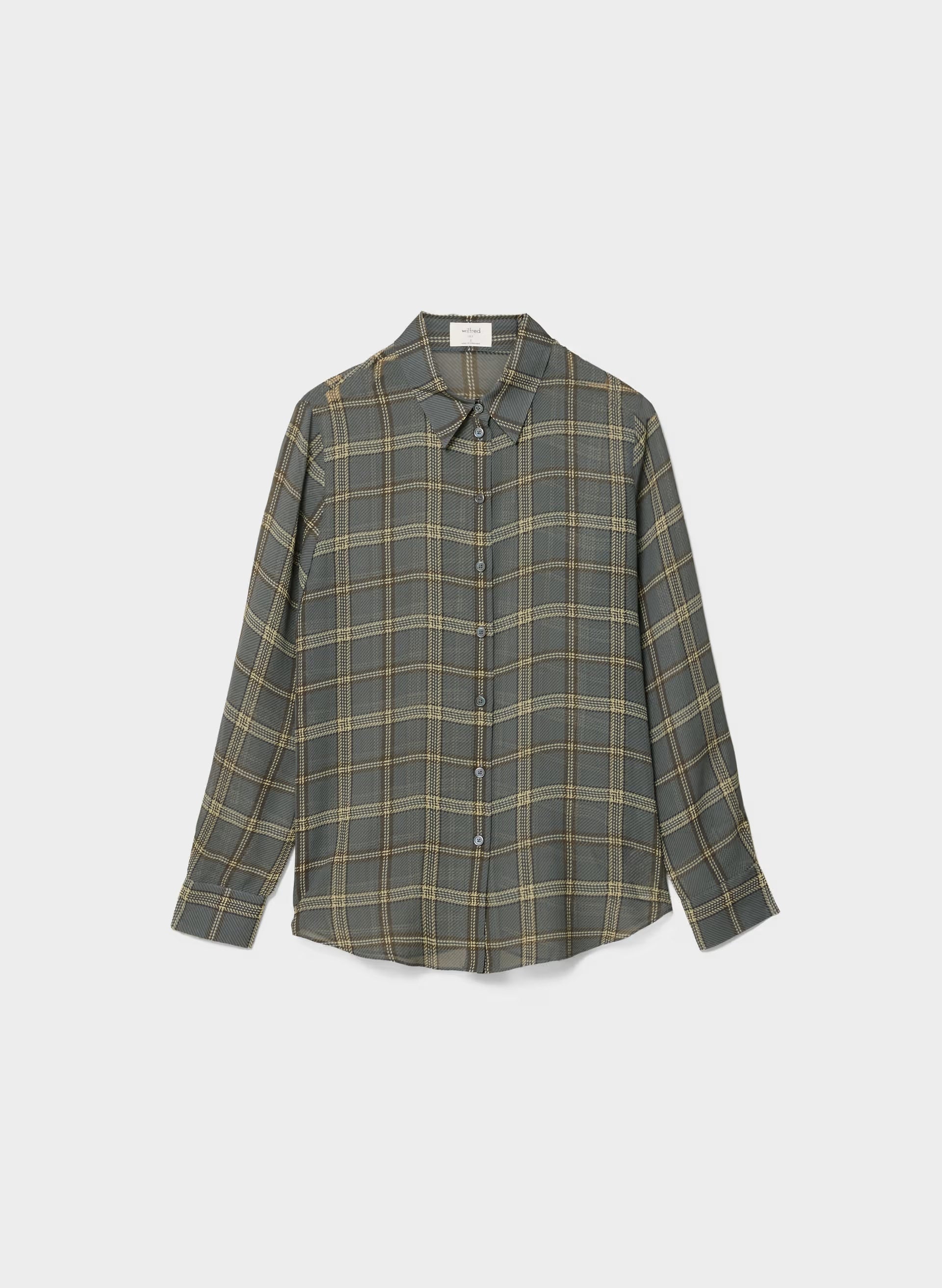 Baker Silk Shirt - DK GREY/ SSIDE CREAM