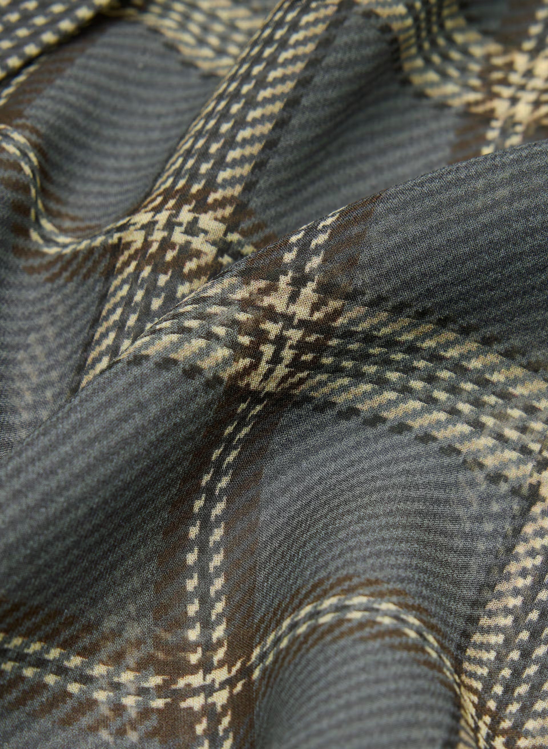 Baker Silk Shirt - DK GREY/ SSIDE CREAM