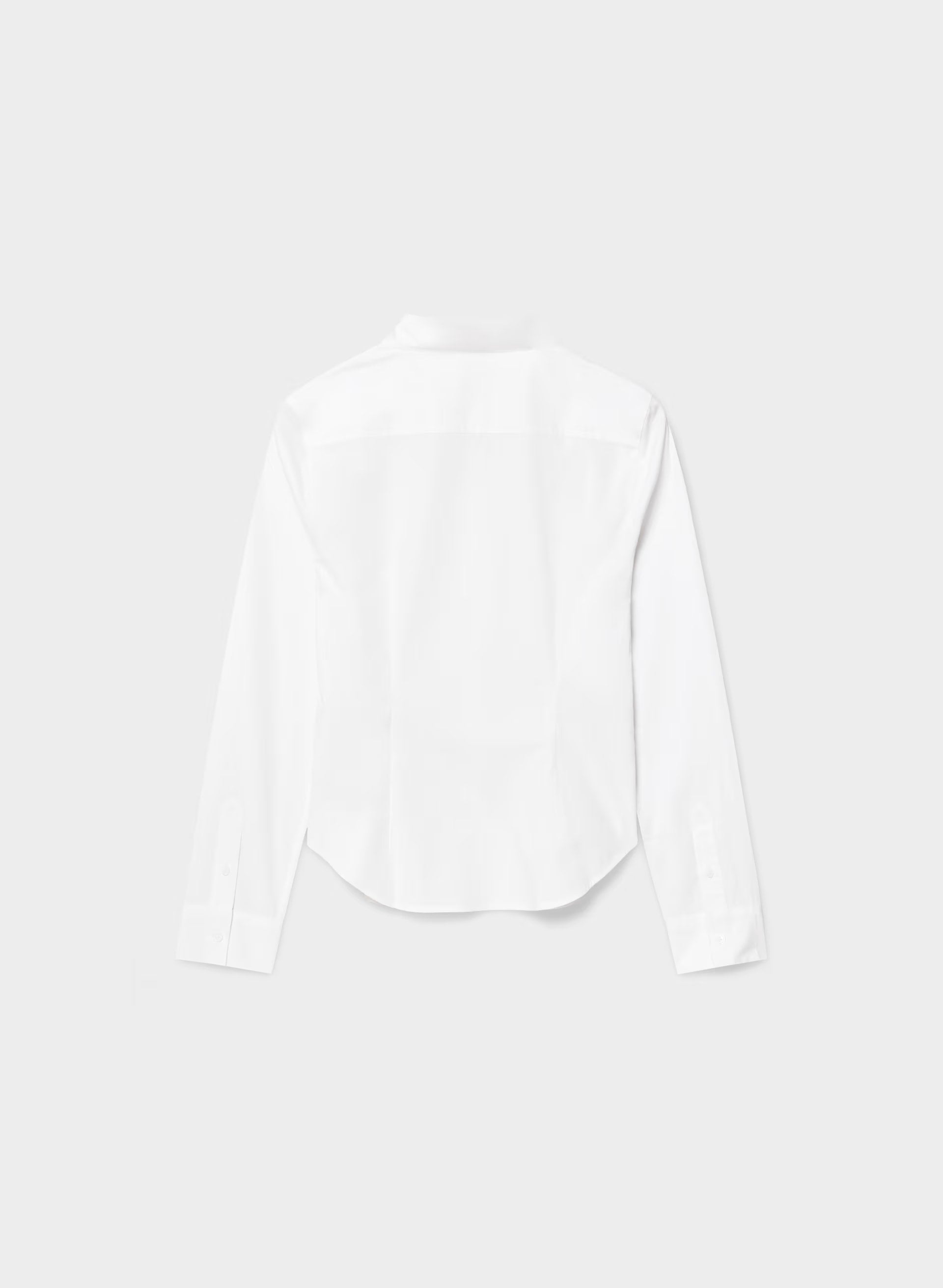 Chronicle Slim Poplin Shirt - WHITE