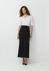 Chronicle Slim Poplin Shirt - WHITE