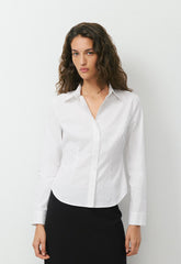 Chronicle Slim Poplin Shirt - WHITE