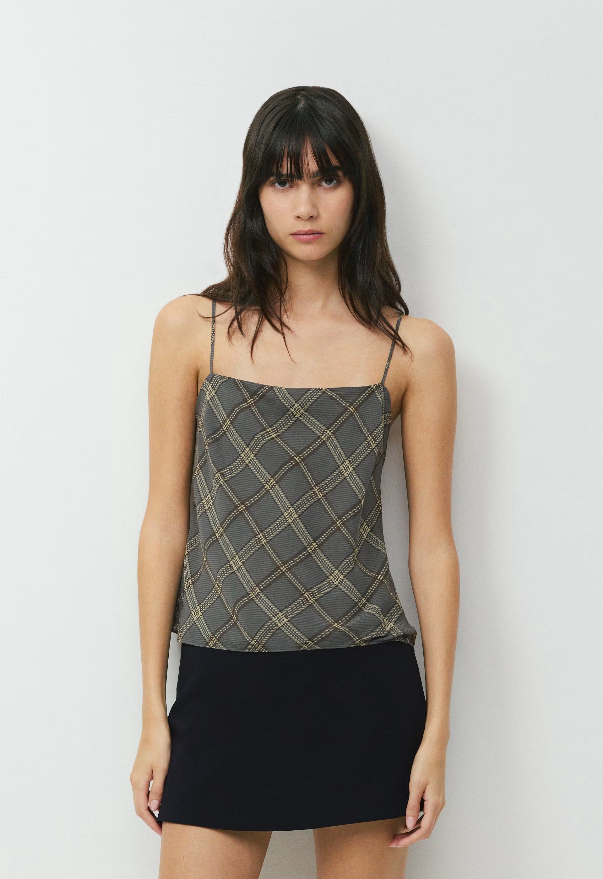 Kettle Silk Camisole - DK GREY/ SSIDE CREAM