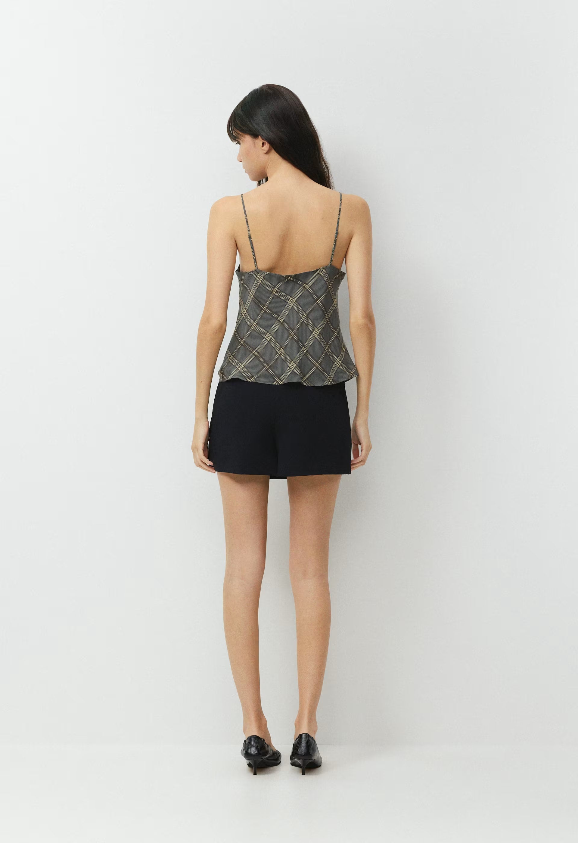 Kettle Silk Camisole - DK GREY/ SSIDE CREAM