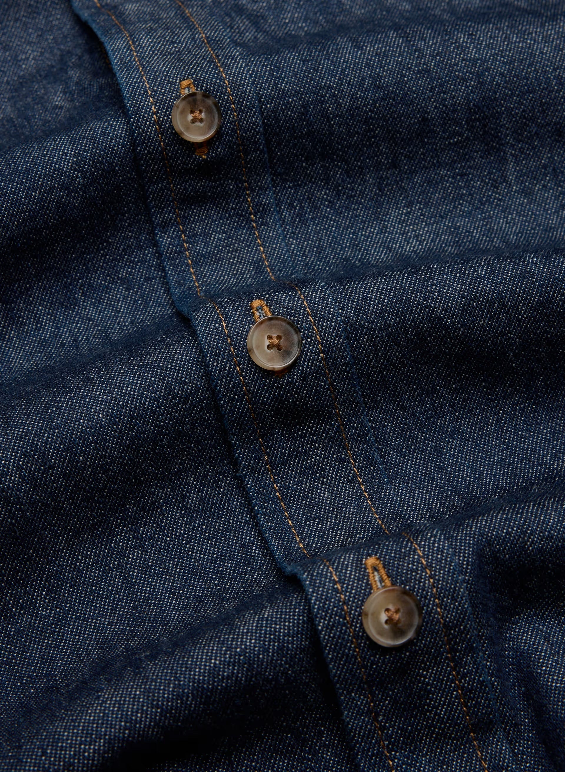 Denim Forum The '80s Comfy Denim Shirt - NO-STRESS DARK BLUE