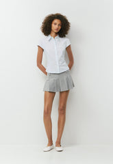 Fanciful Poplin Shirt - WHITE/ VILLA BLUE