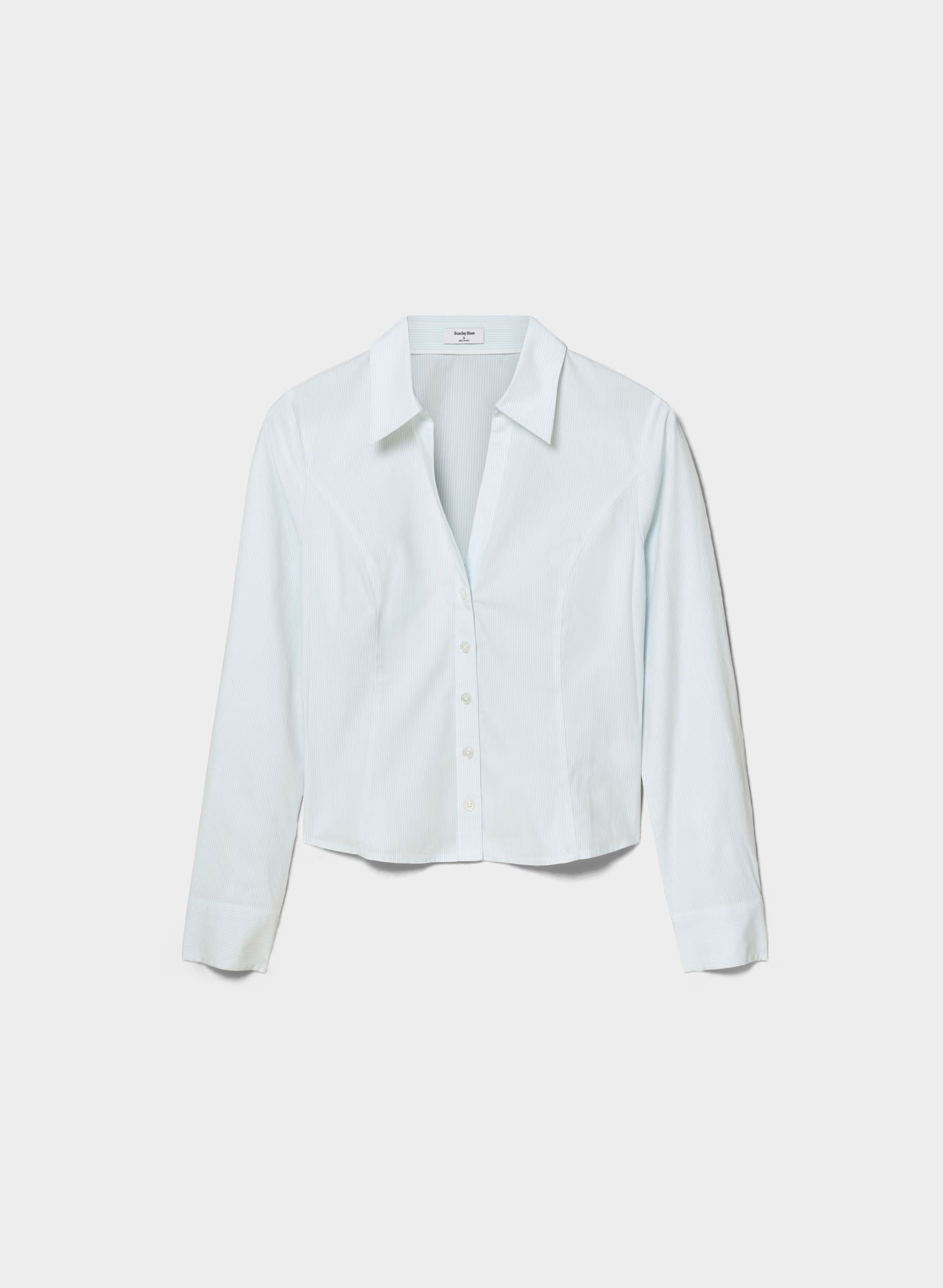 Memoir Shirt - WHITE/ VILLA BLUE