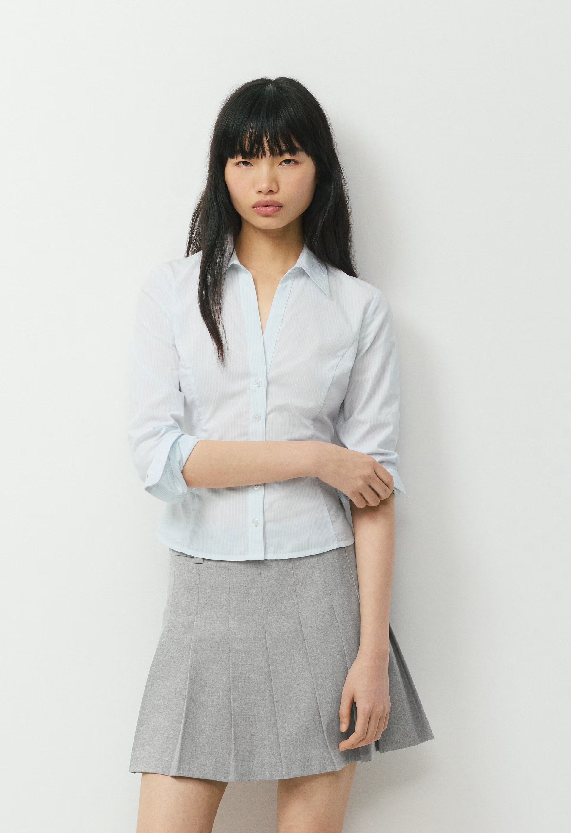 Memoir Shirt - WHITE/ VILLA BLUE