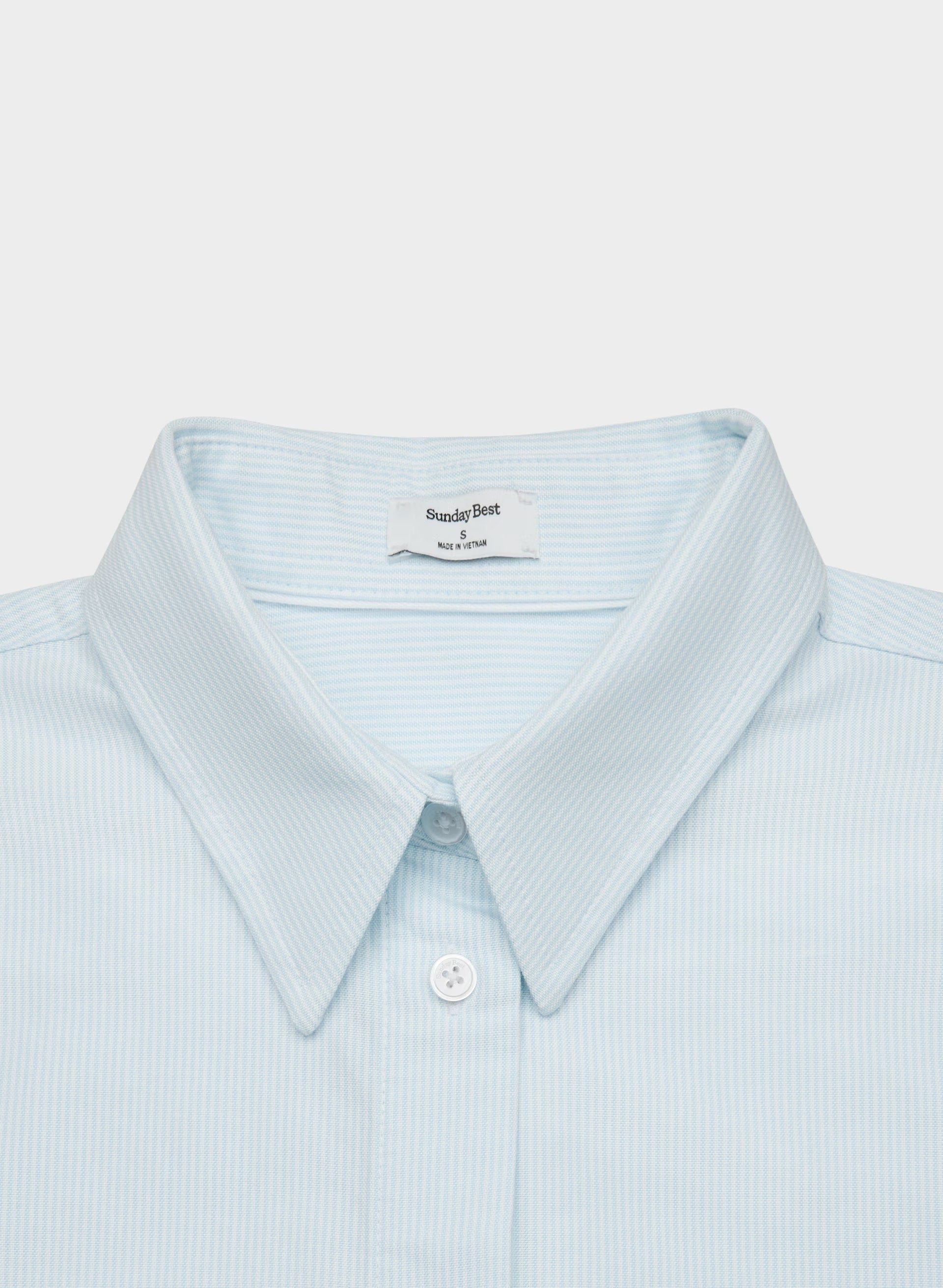 Bookish Oxford Shirt - WHITE/ VILLA BLUE