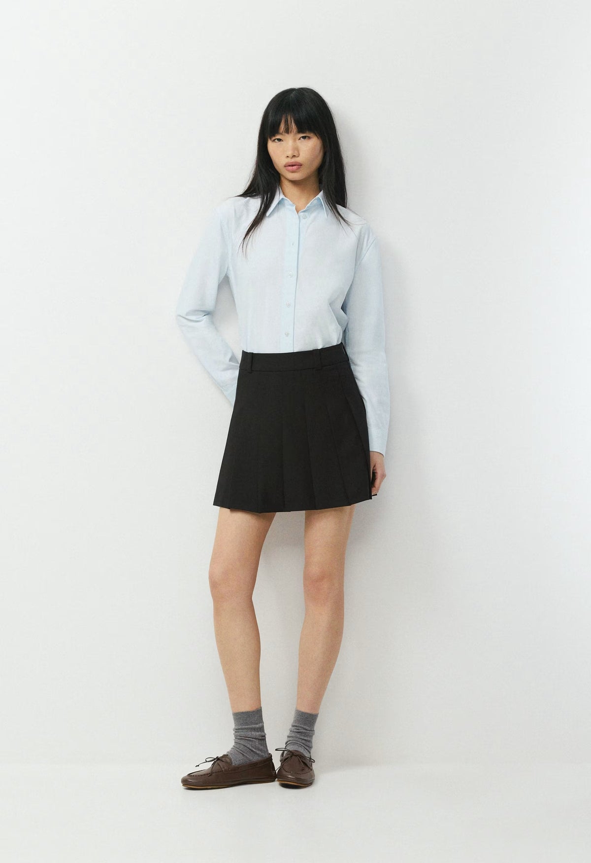 Bookish Oxford Shirt - WHITE/ VILLA BLUE
