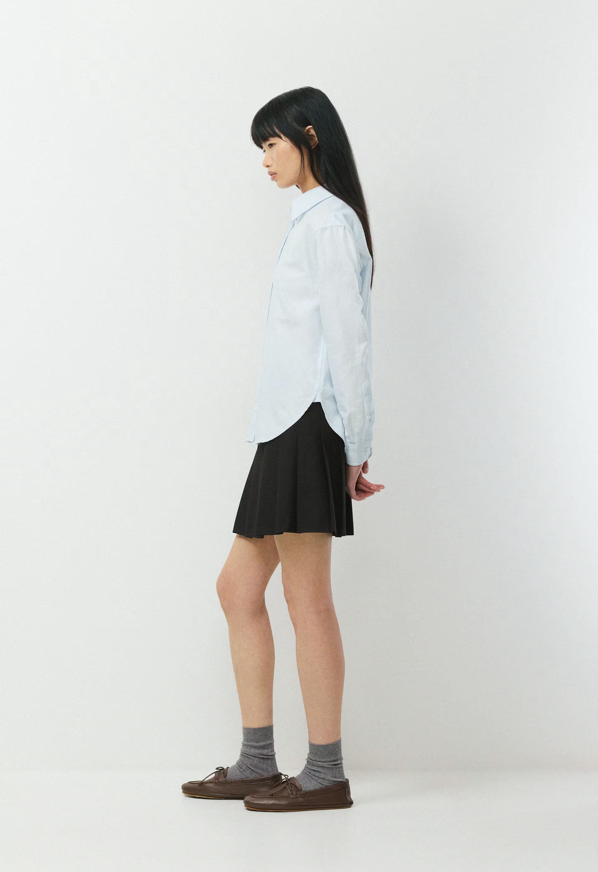 Bookish Oxford Shirt - WHITE/ VILLA BLUE