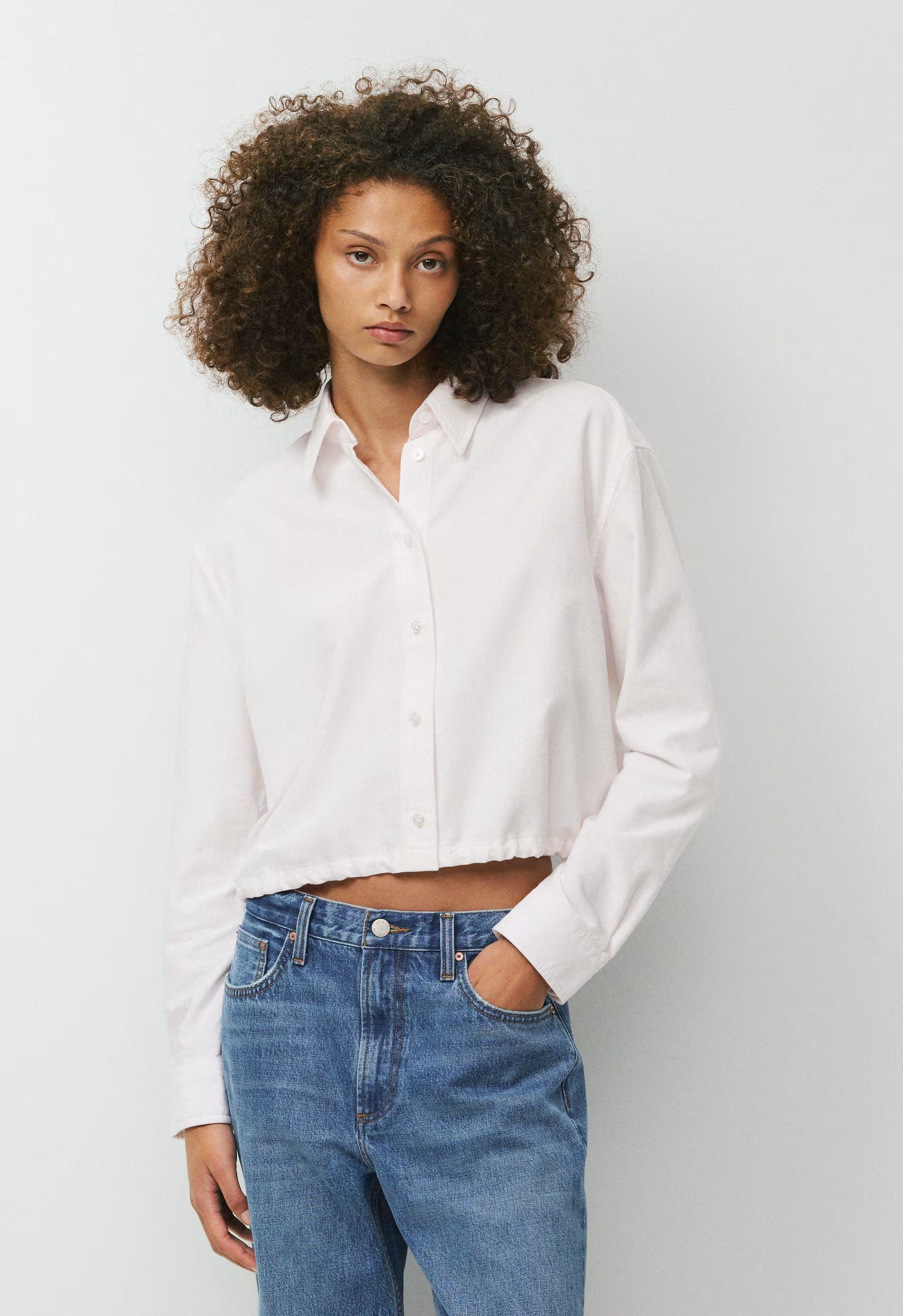 Novella Oxford Shirt - WHITE/MAGNOLIA