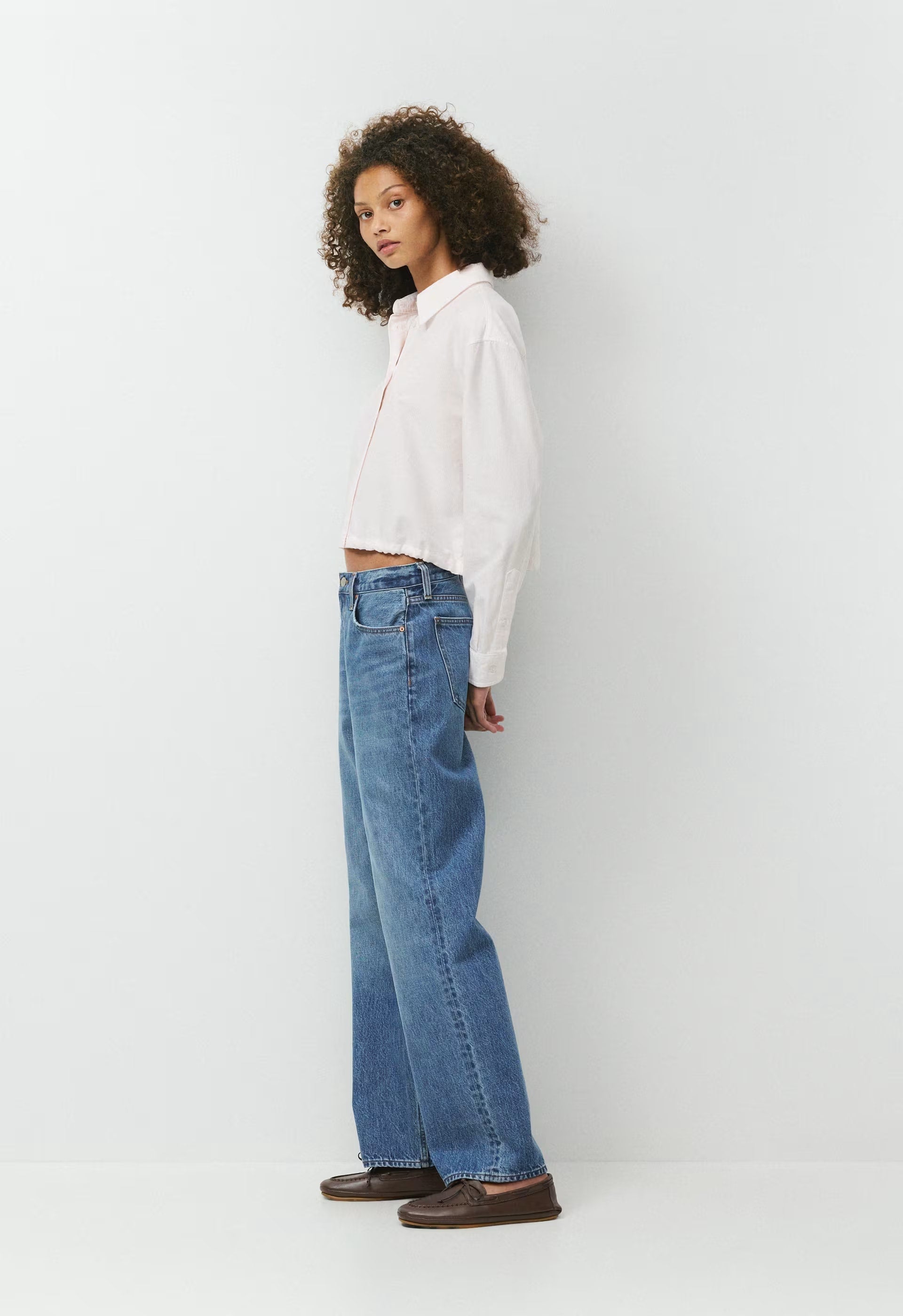 Novella Oxford Shirt - WHITE/MAGNOLIA