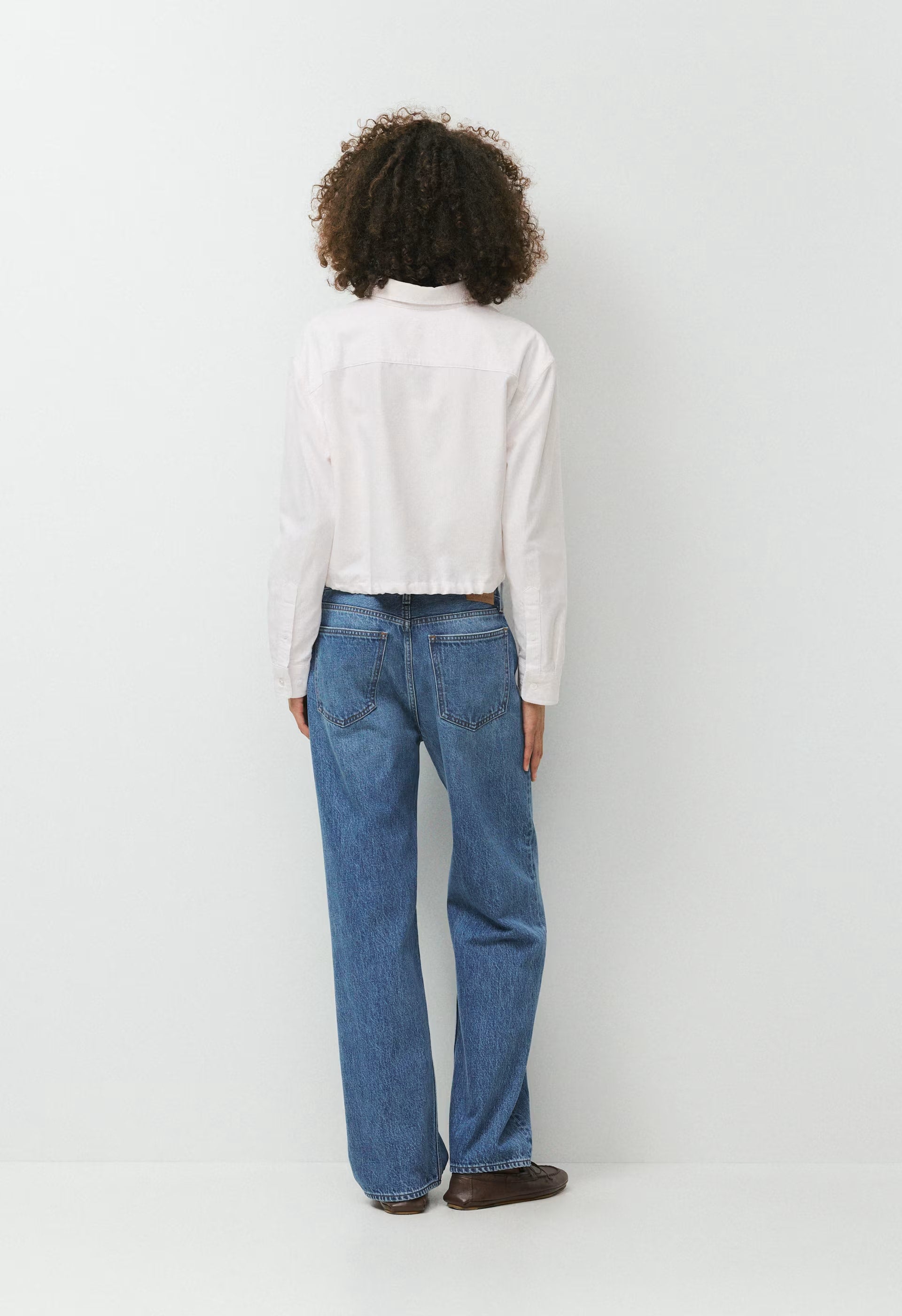 Novella Oxford Shirt - WHITE/MAGNOLIA