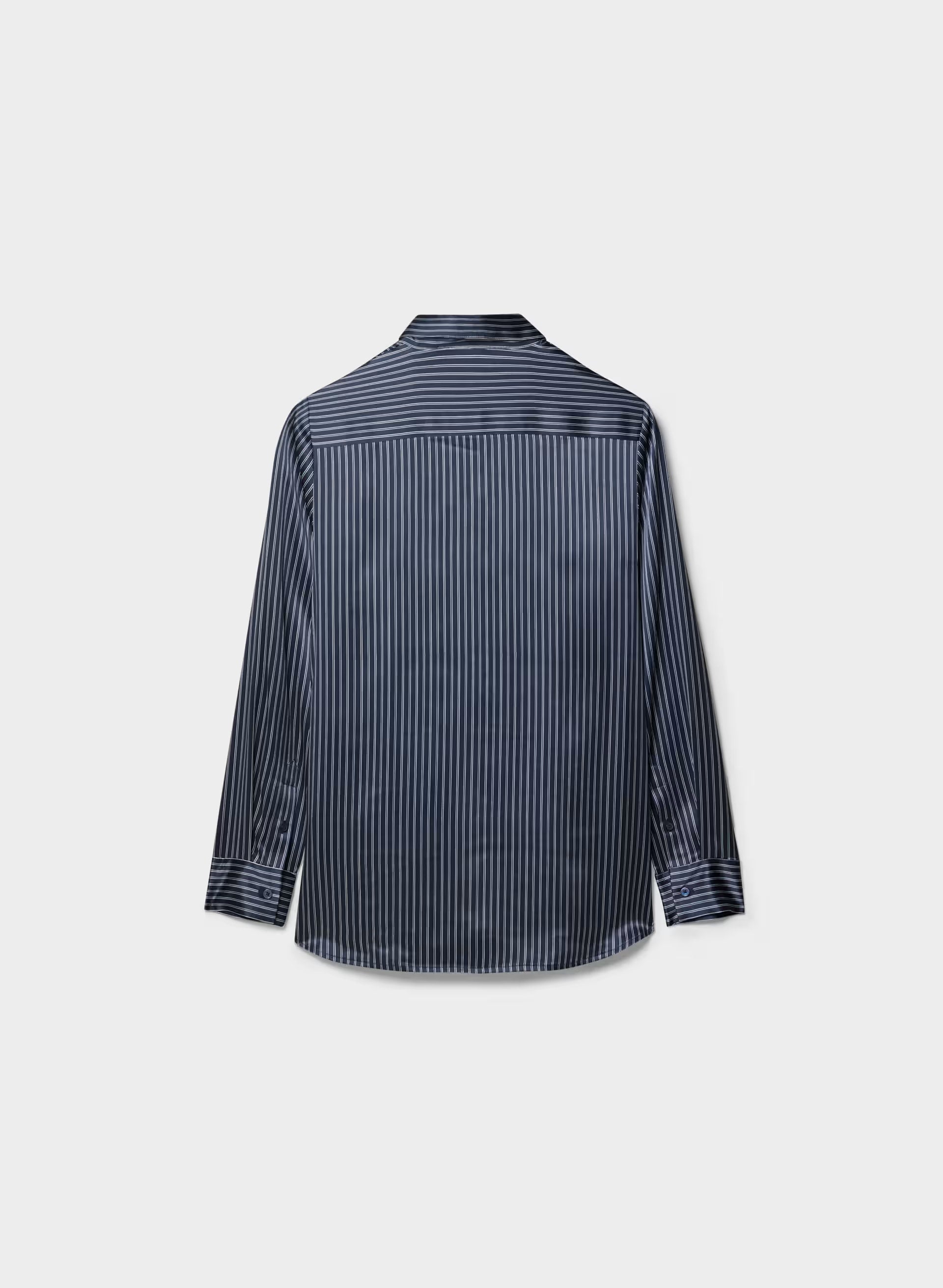 Forecast Silk Shirt - ADMRL NVY/ SSD CRM