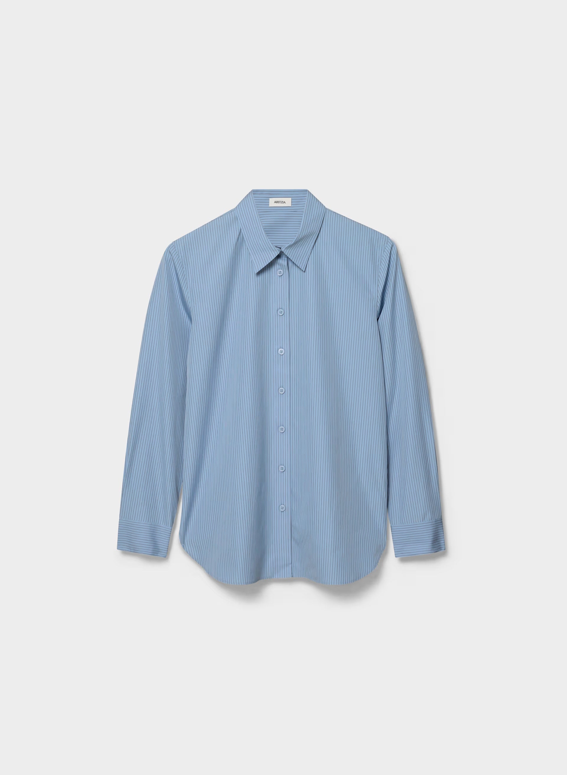 Concourse Poplin Shirt - CRNFL BLE/CHCO BROWN