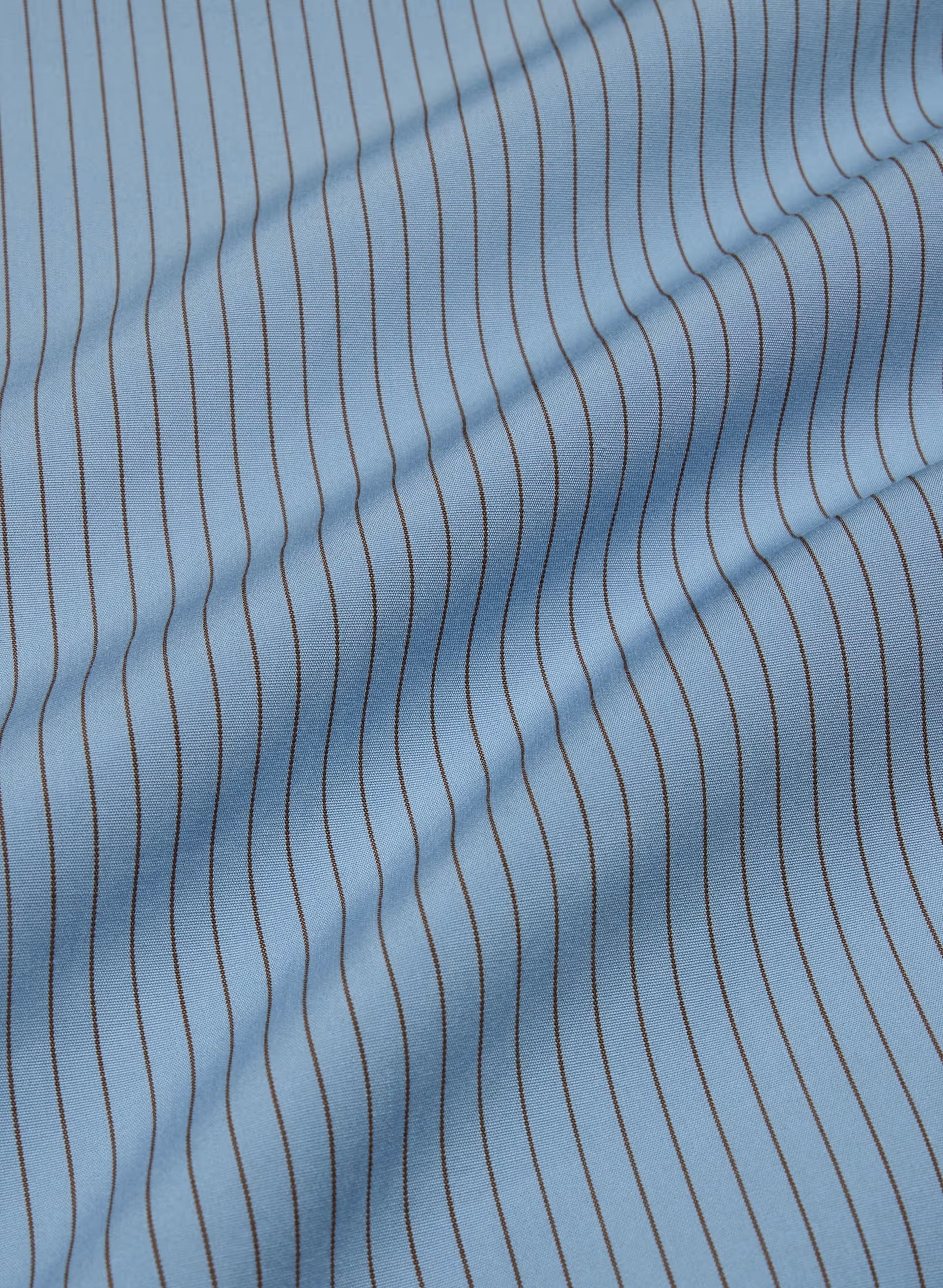 Concourse Poplin Shirt - CRNFL BLE/CHCO BROWN