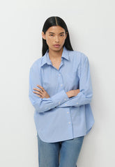 Landmark Poplin Shirt - CRNFL BLU/ BRT WHT