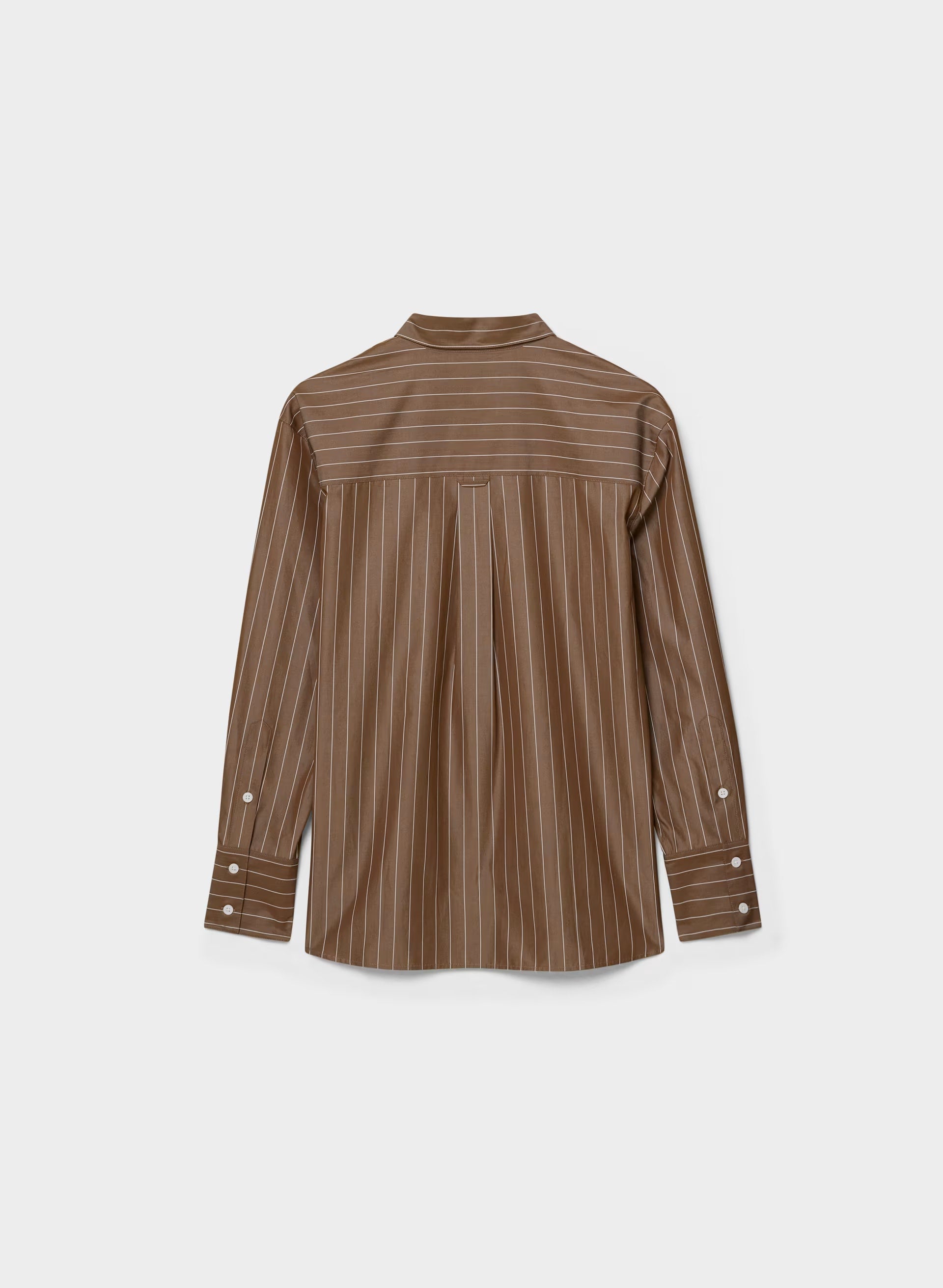 Landmark Poplin Shirt - CHOCO BRWN/BT WHITE