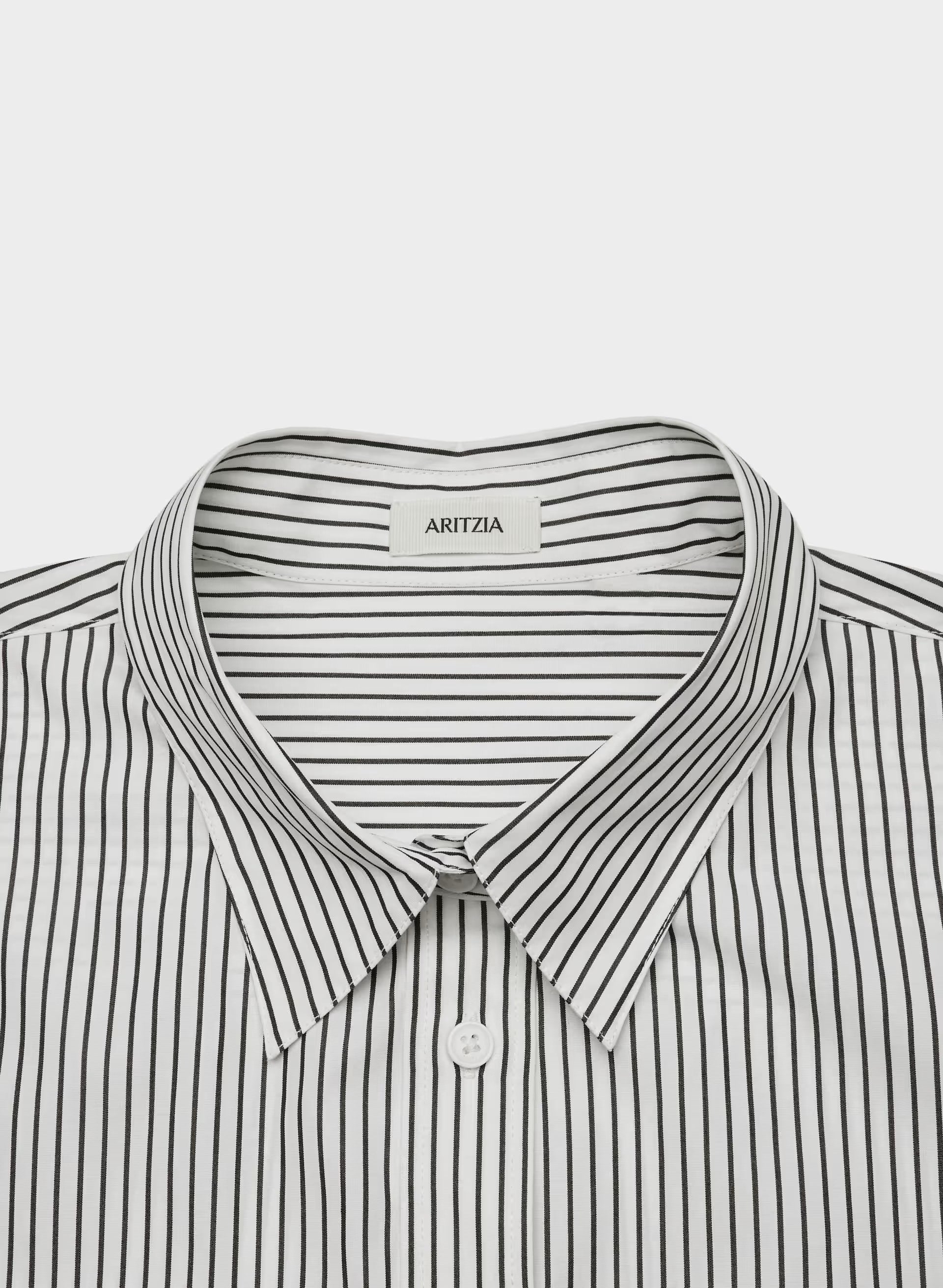 Converge Poplin Shirt - BT WHITE/ADML NAVY