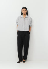Converge Poplin Shirt - BT WHITE/ADML NAVY