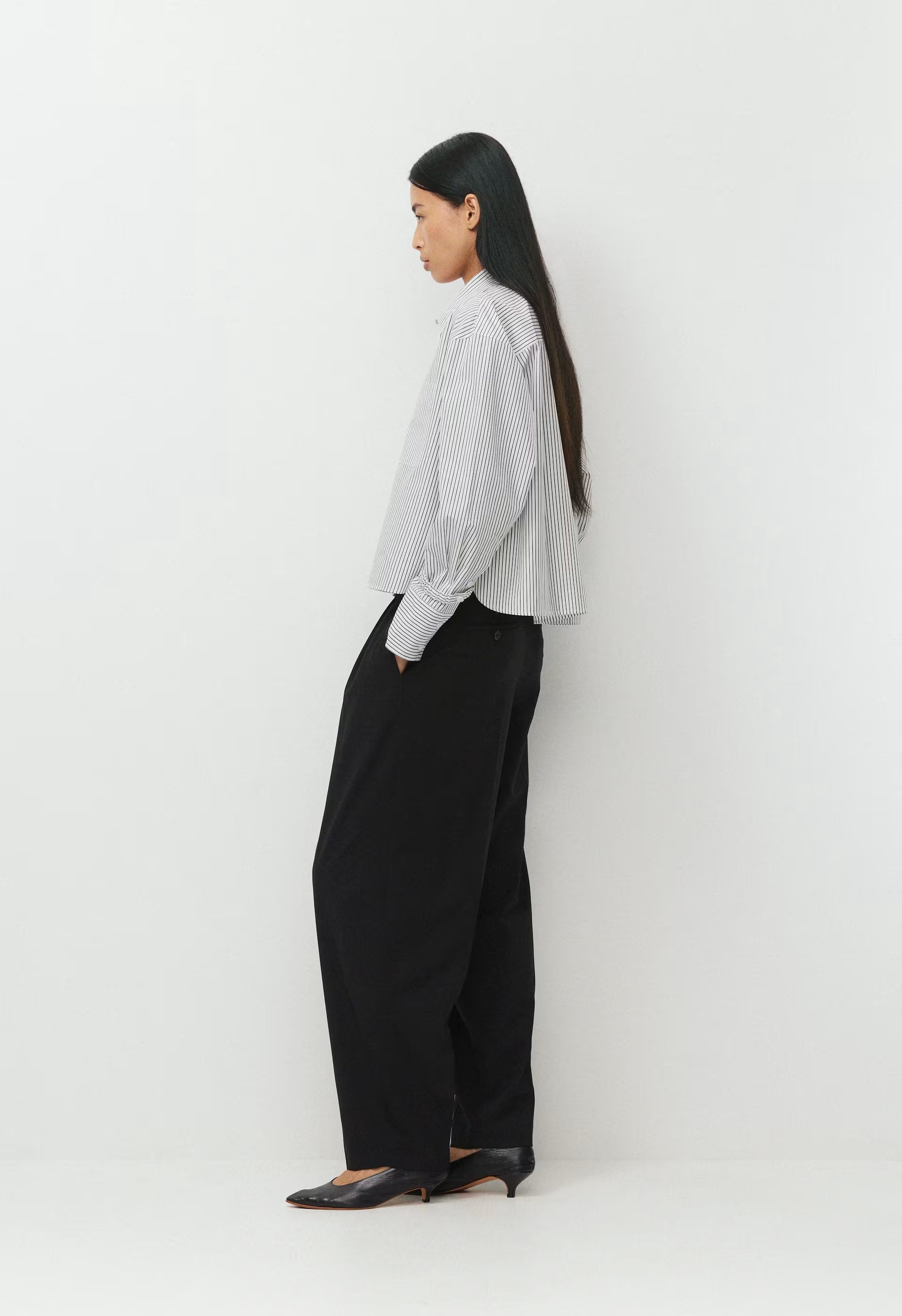 Converge Poplin Shirt - BT WHITE/ADML NAVY