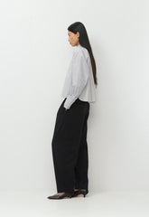 Converge Poplin Shirt - BT WHITE/ADML NAVY