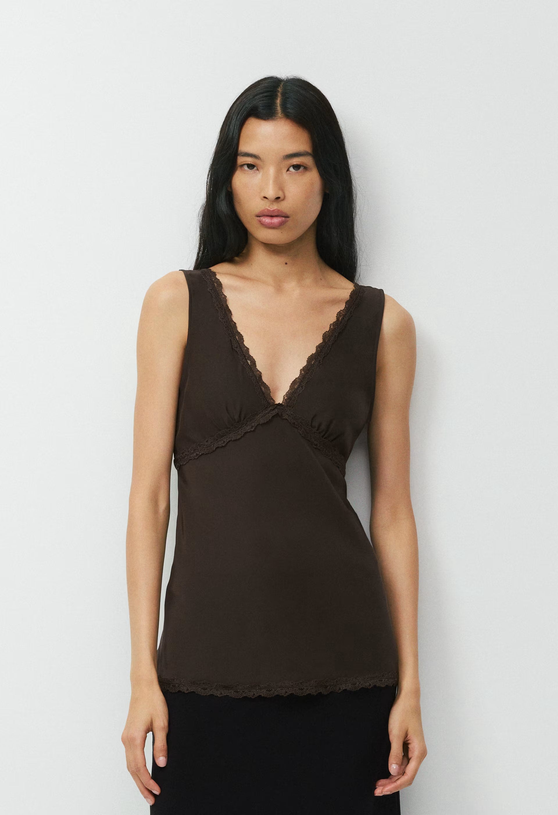 Serenade Silk Top - CC N BROWN/CC NB BROWN
