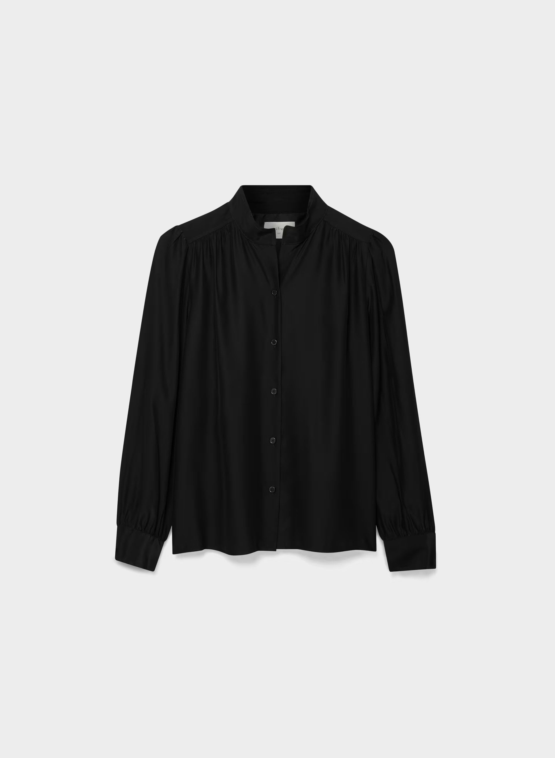 Delphine Silk Blouse - BLACK