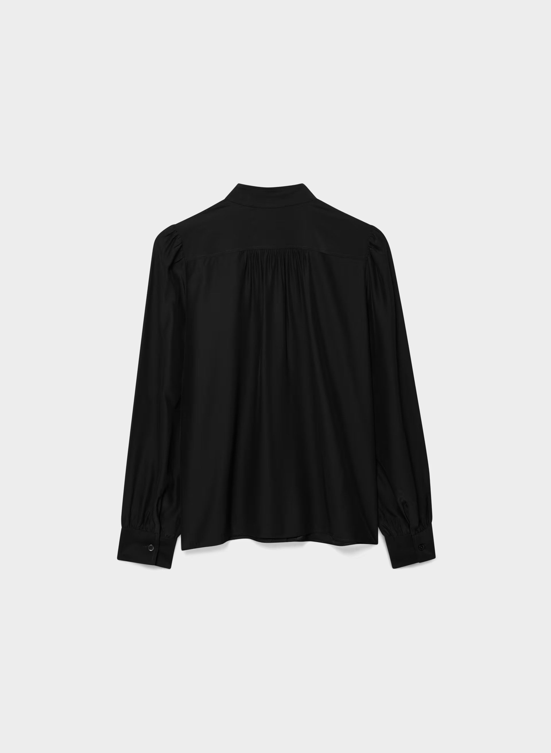 Delphine Silk Blouse - BLACK