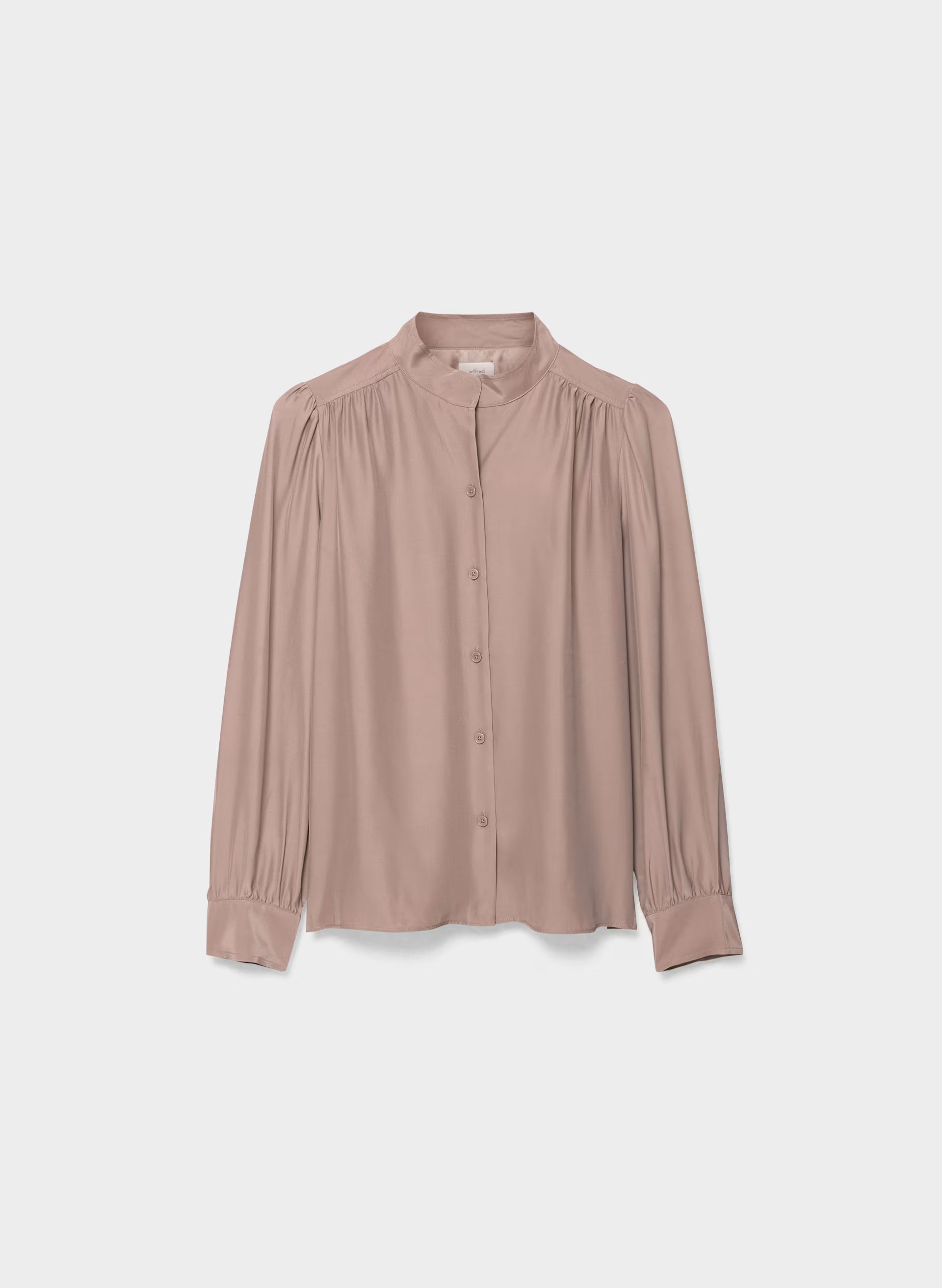 Delphine Silk Blouse - DUSTY MAUVE