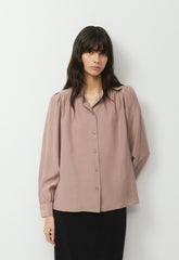 Delphine Silk Blouse - DUSTY MAUVE
