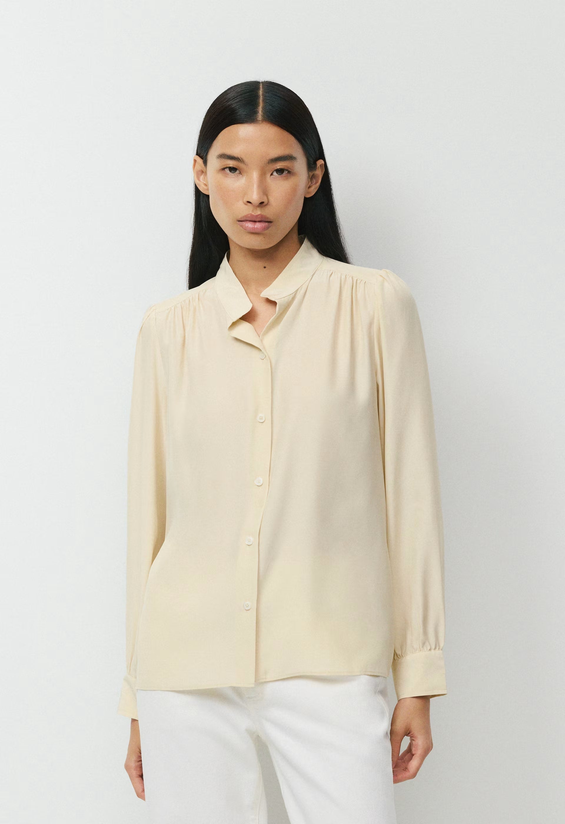 Delphine Silk Blouse - SEASIDE CREAM