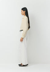 Delphine Silk Blouse - SEASIDE CREAM