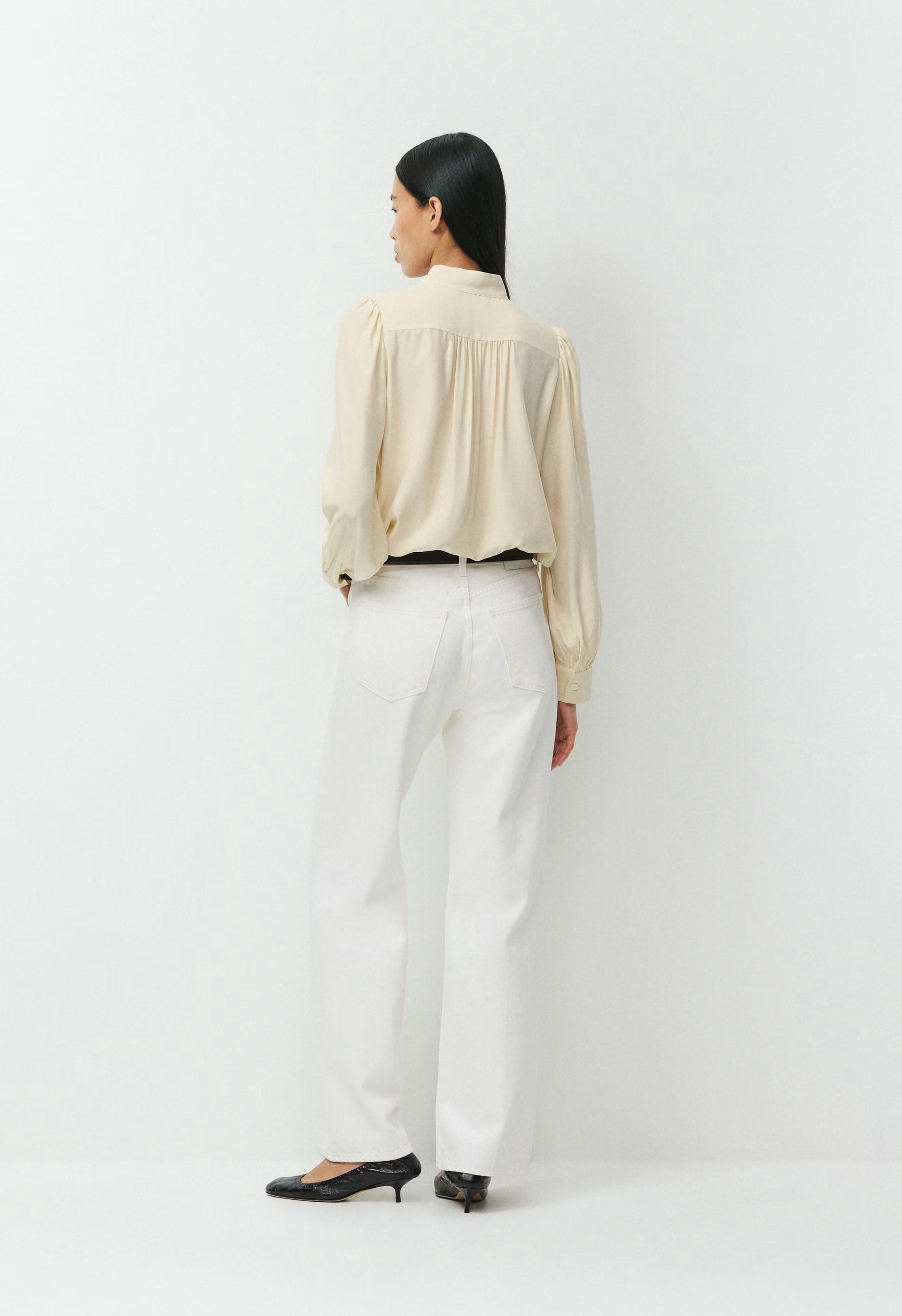 Delphine Silk Blouse - SEASIDE CREAM
