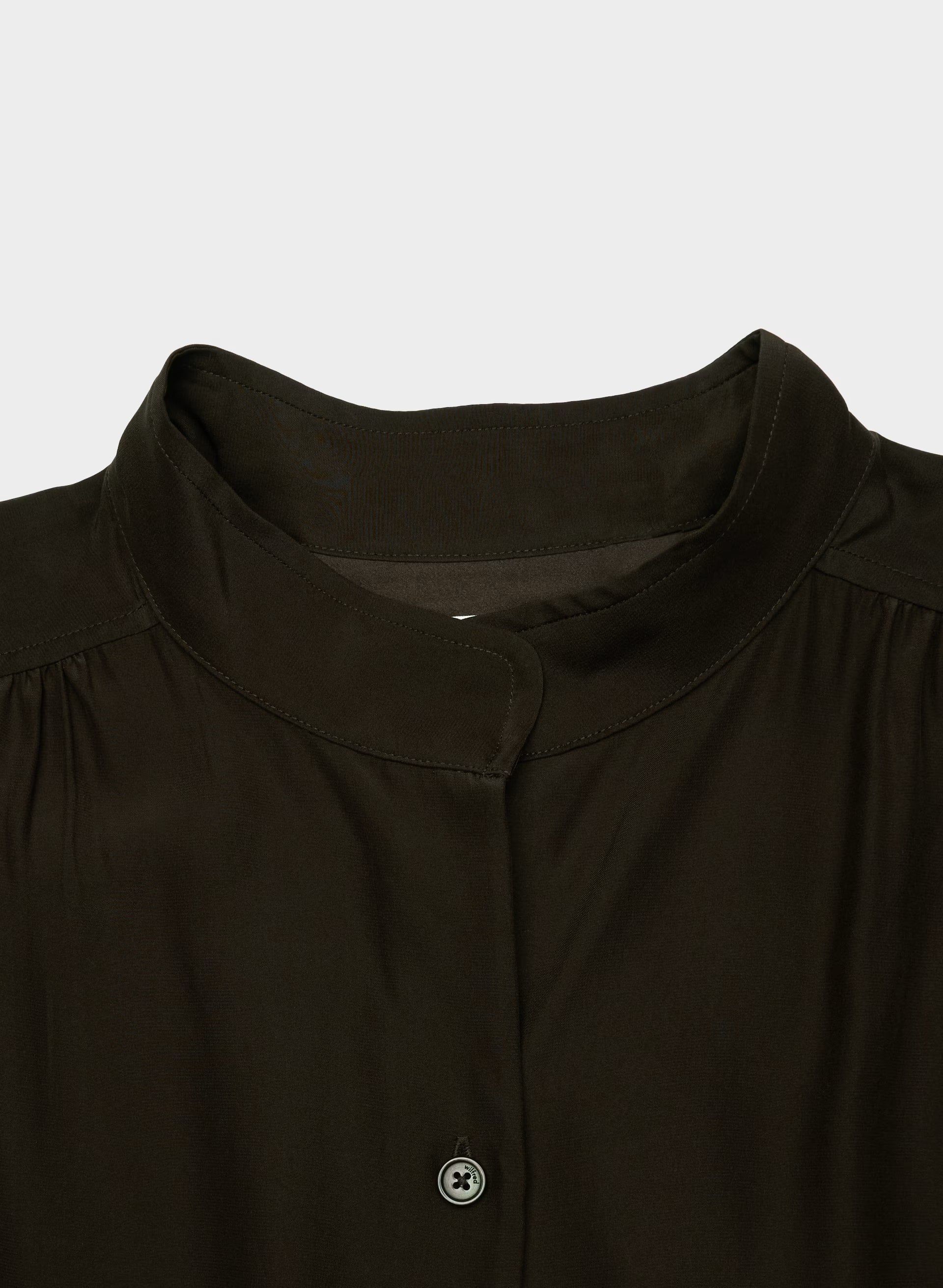 Delphine Silk Blouse - CACAO NIB BROWN