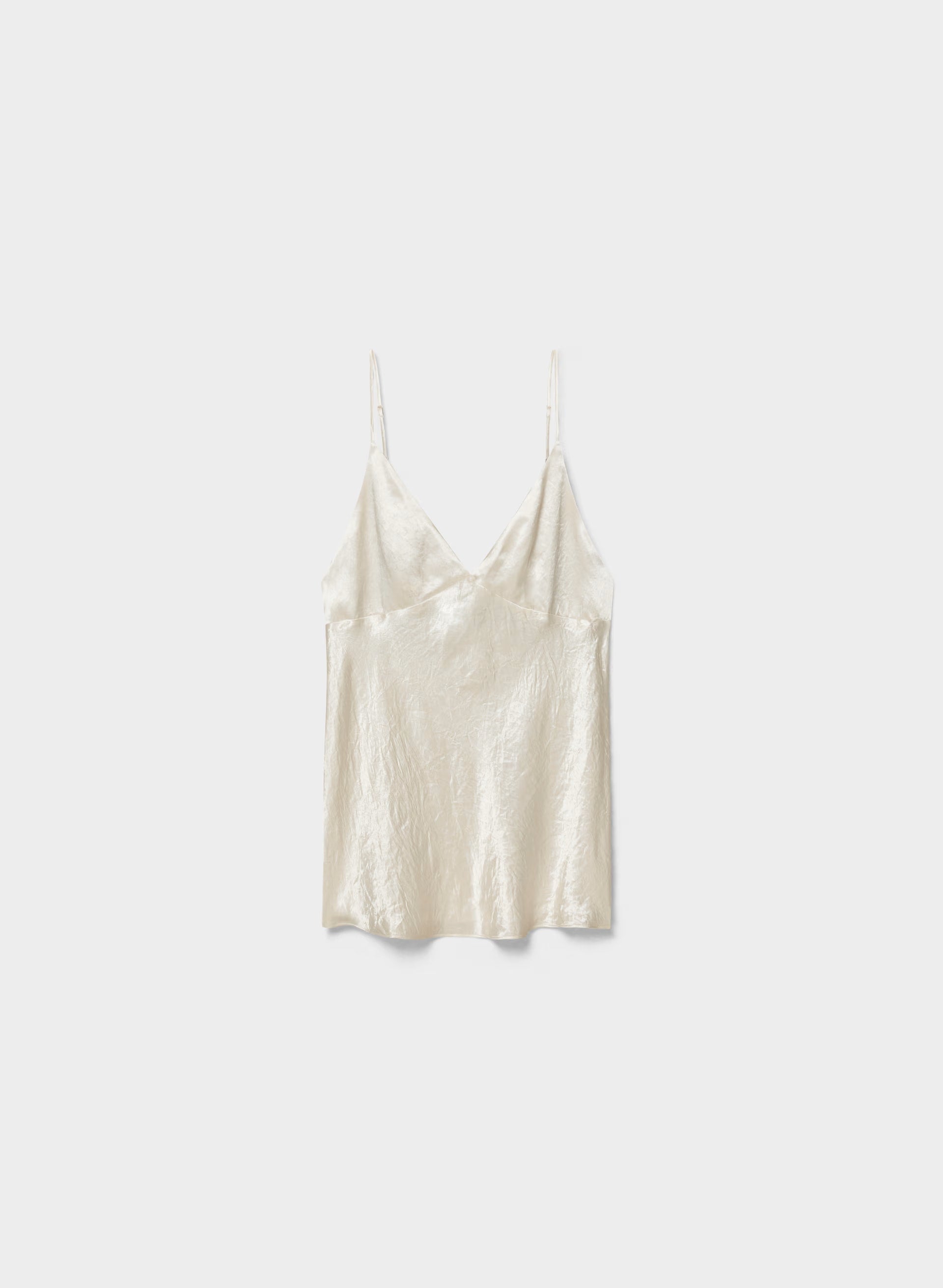 Familiar Satin Camisole - MATTE PEARL