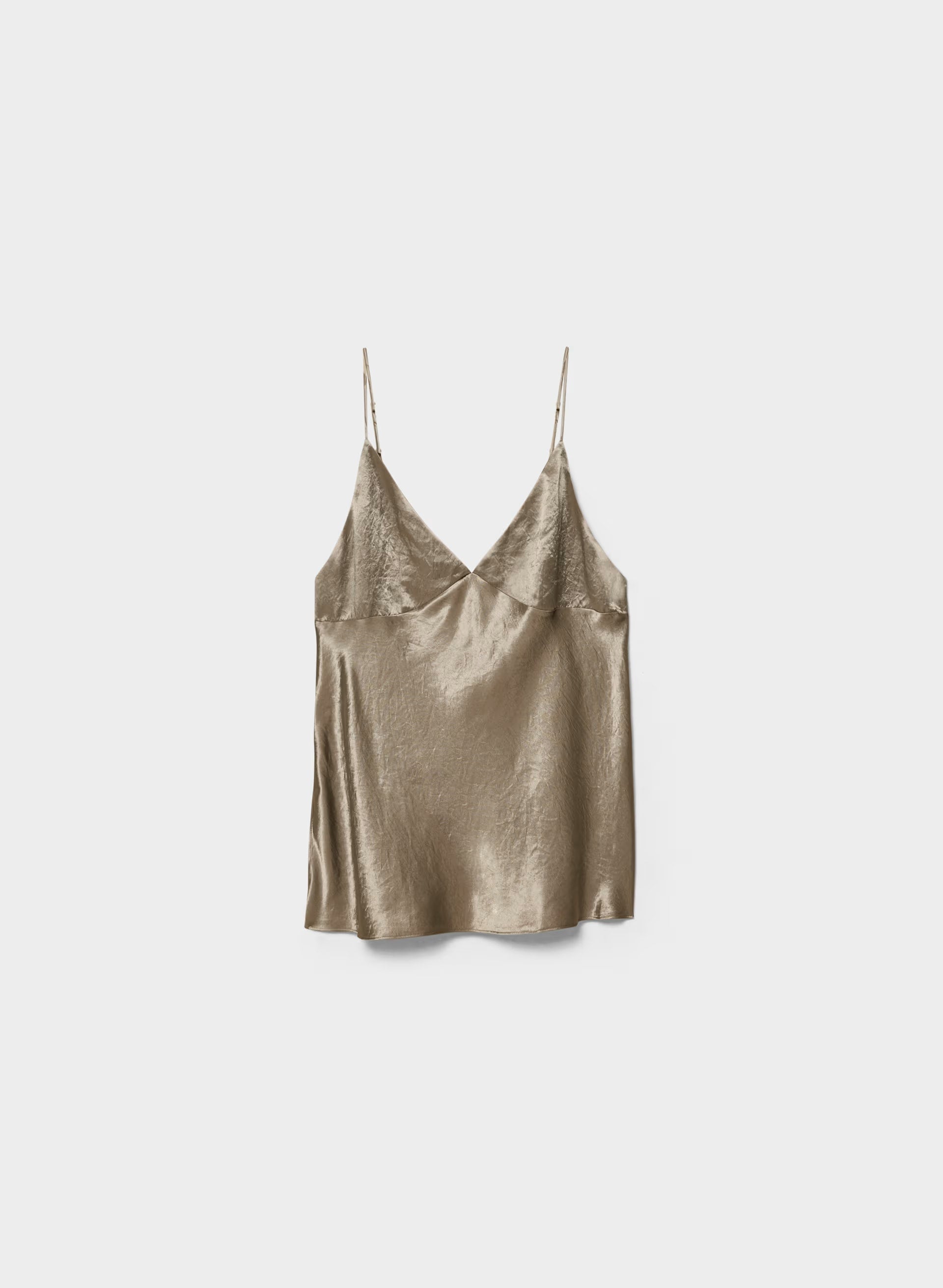Familiar Satin Camisole - NOMAD TAUPE
