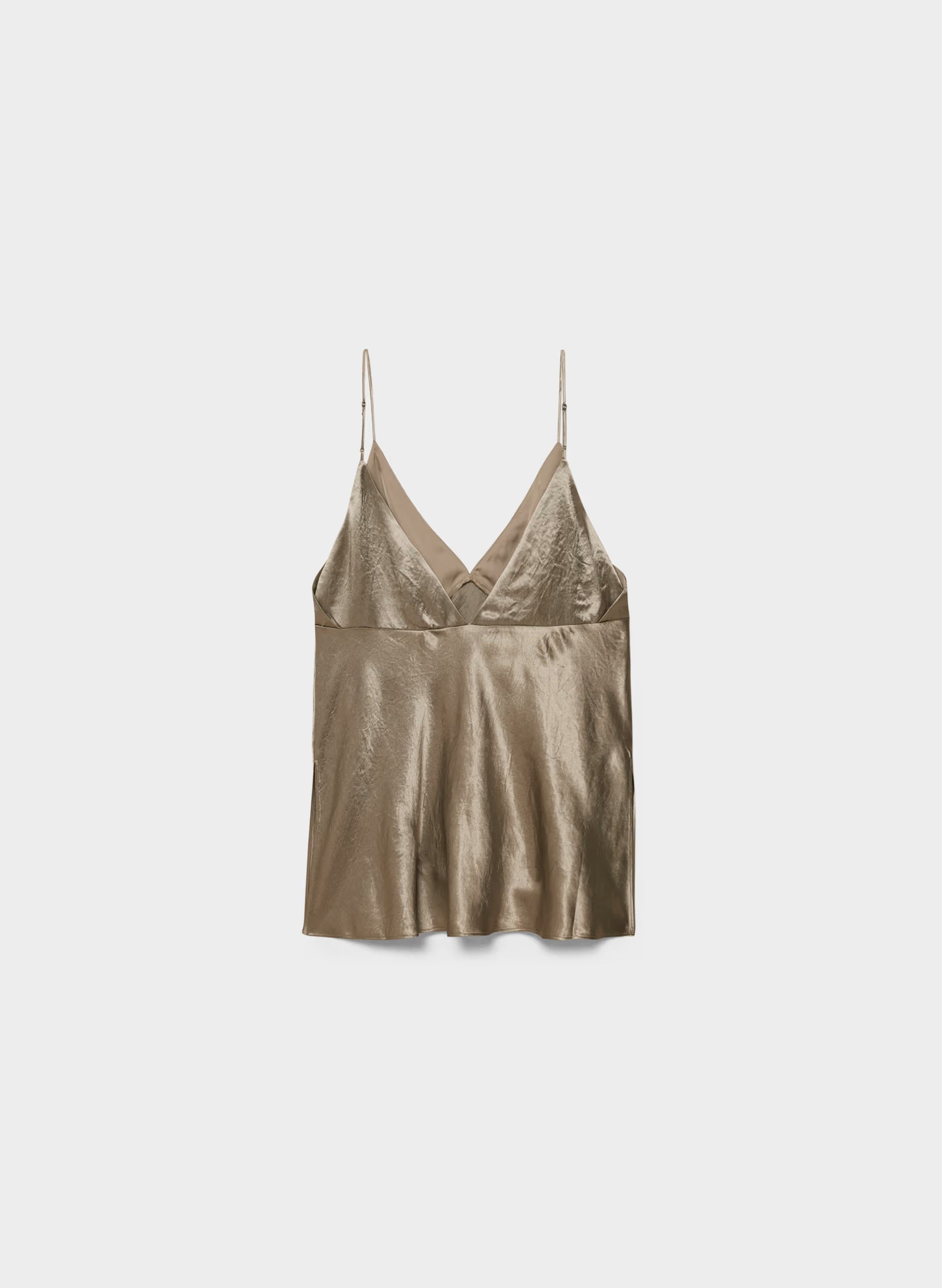 Familiar Satin Camisole - NOMAD TAUPE