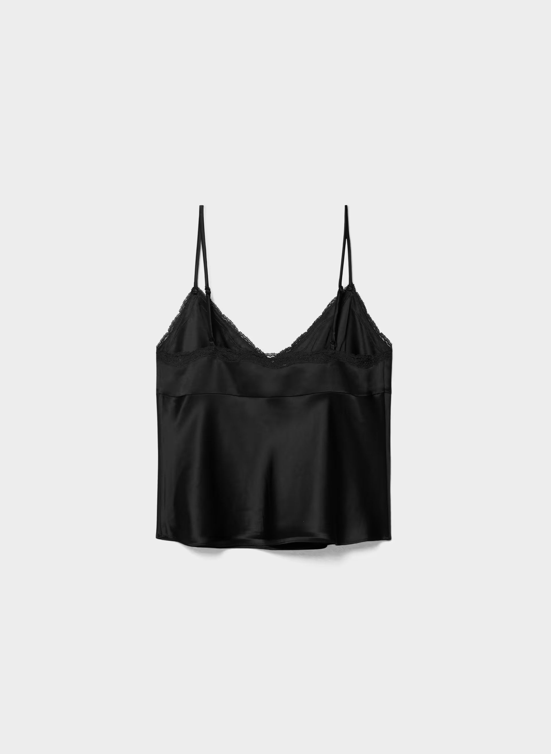Rosalind Satin Camisole - BLACK