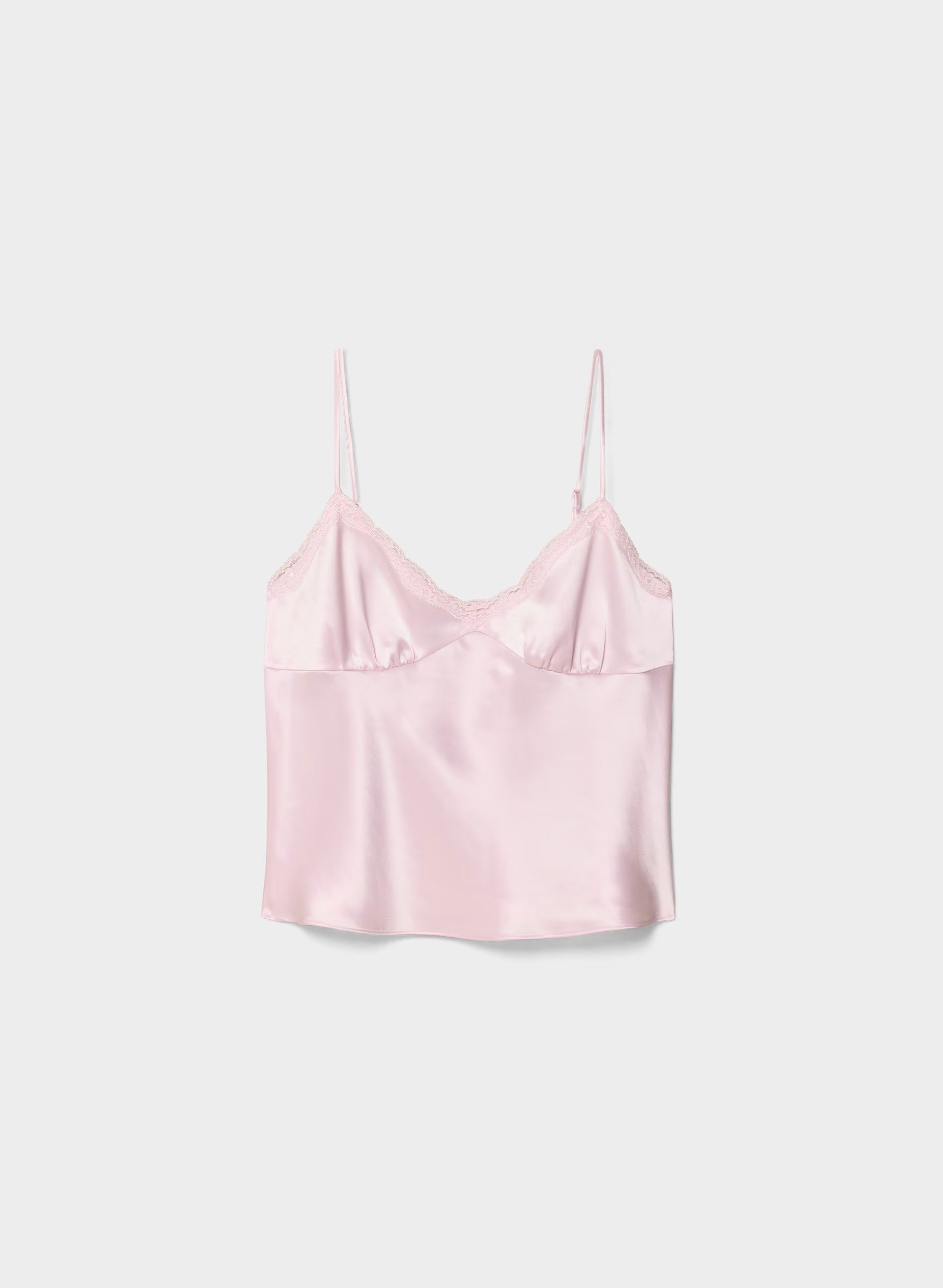 Rosalind Satin Camisole - MAGNOLIA