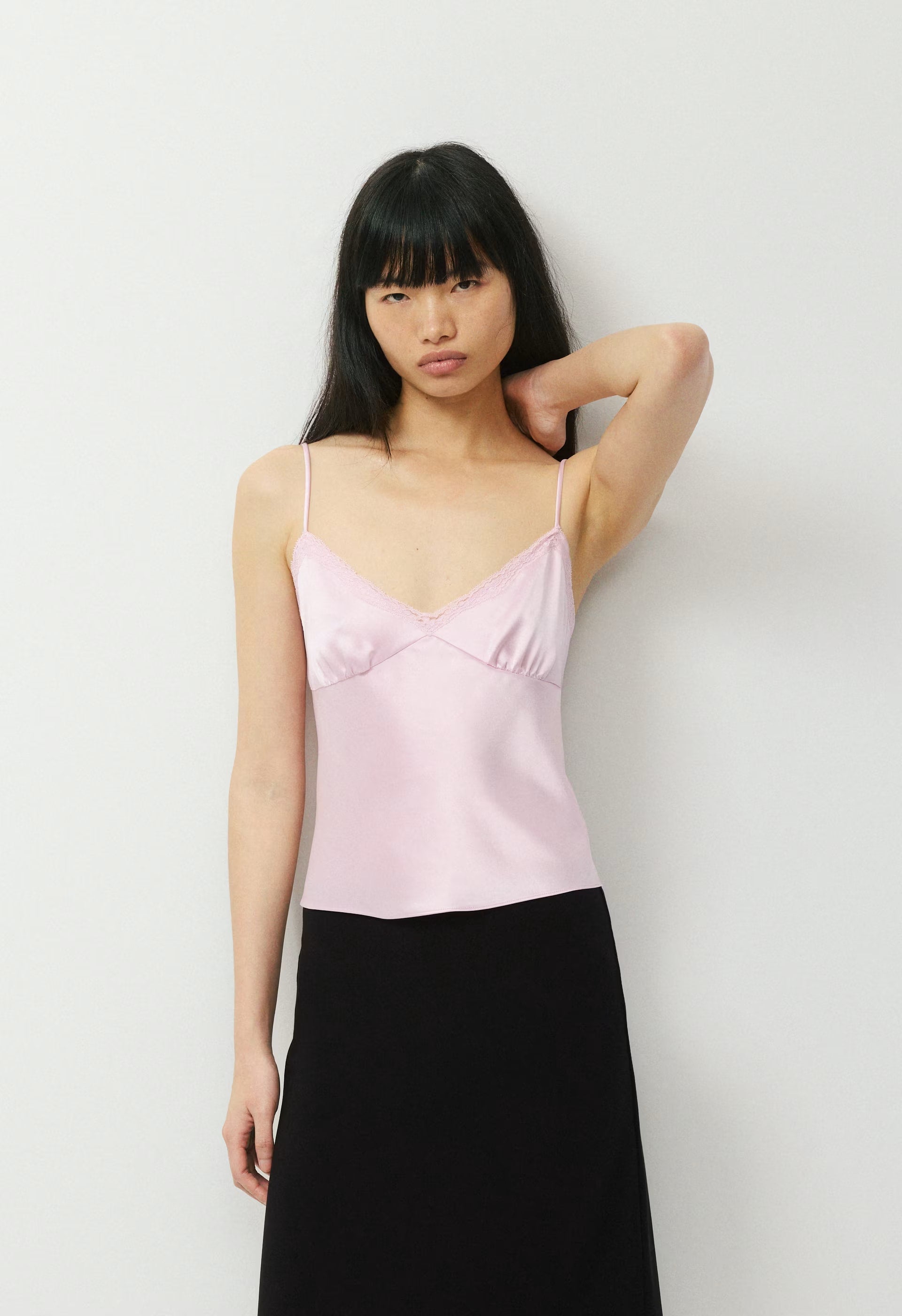 Rosalind Satin Camisole - MAGNOLIA