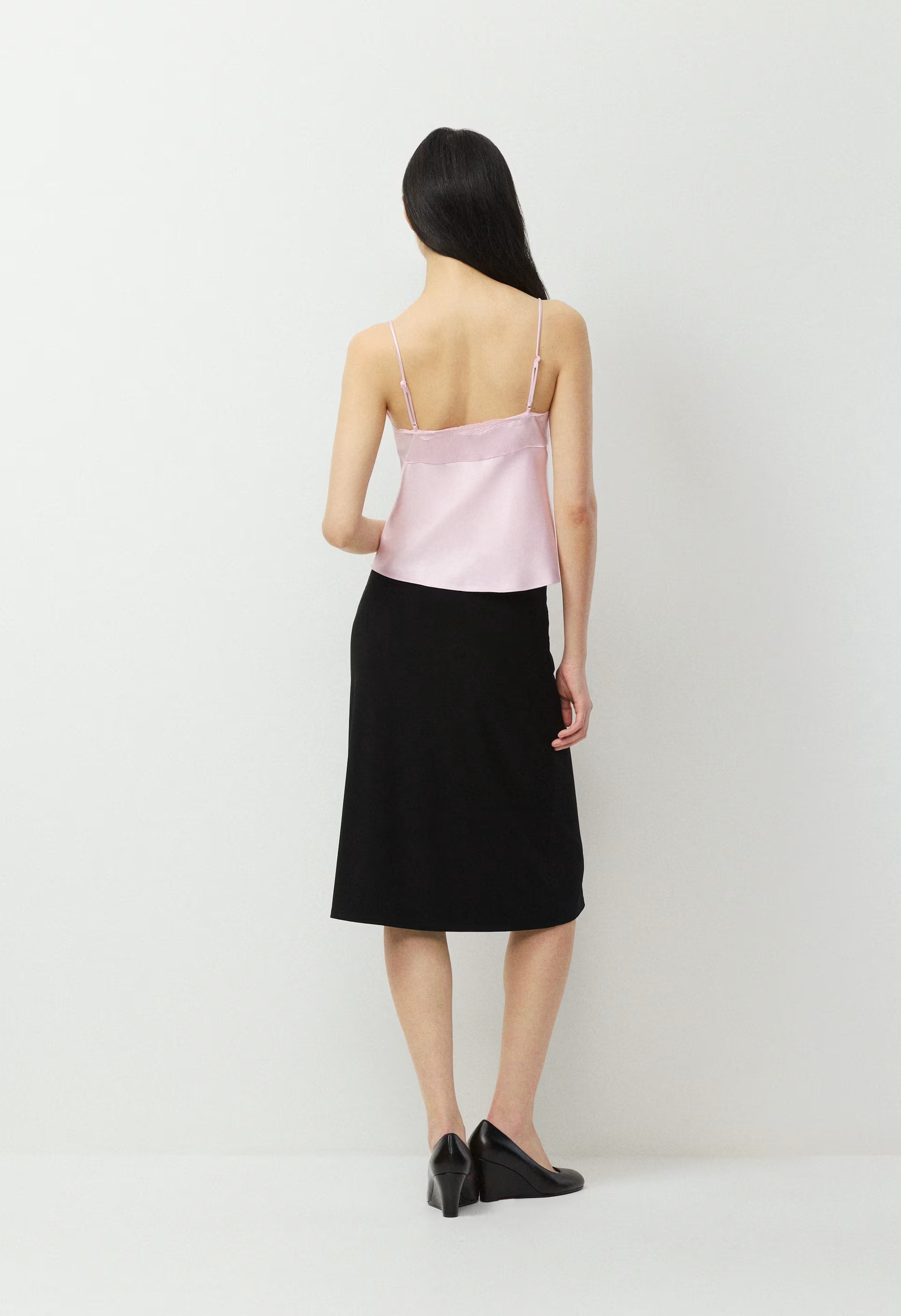Rosalind Satin Camisole - MAGNOLIA