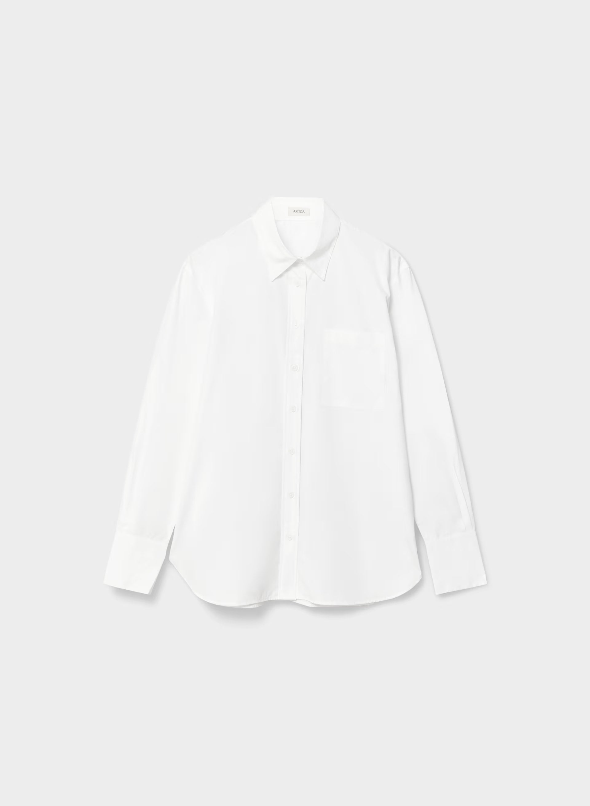 Landmark Poplin Shirt - WHITE