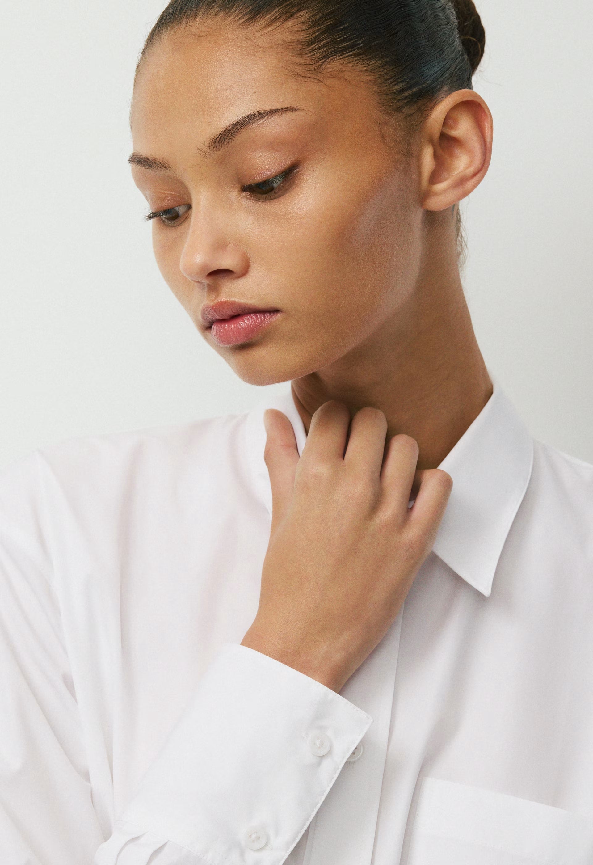 Landmark Poplin Shirt - WHITE