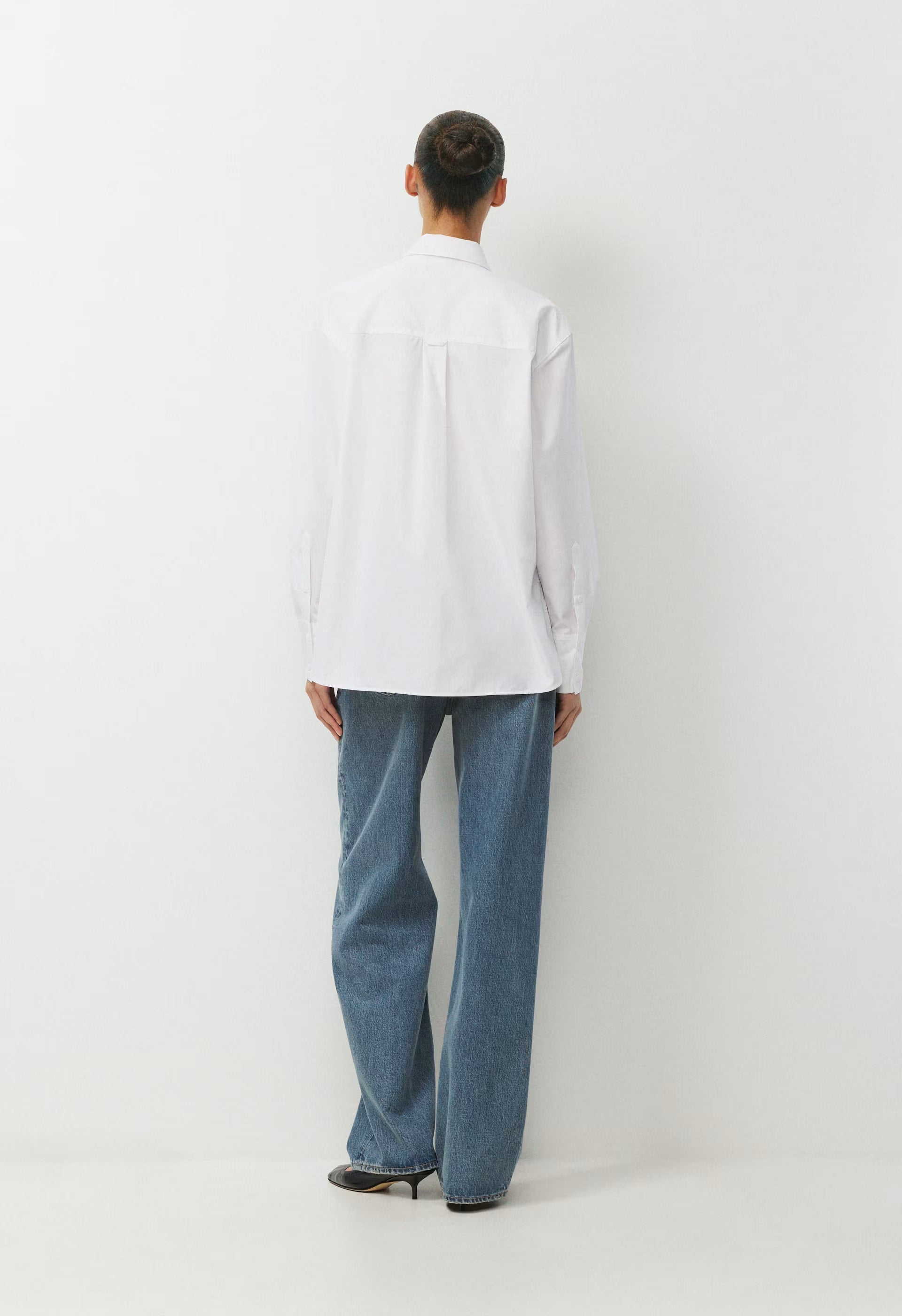 Landmark Poplin Shirt - WHITE